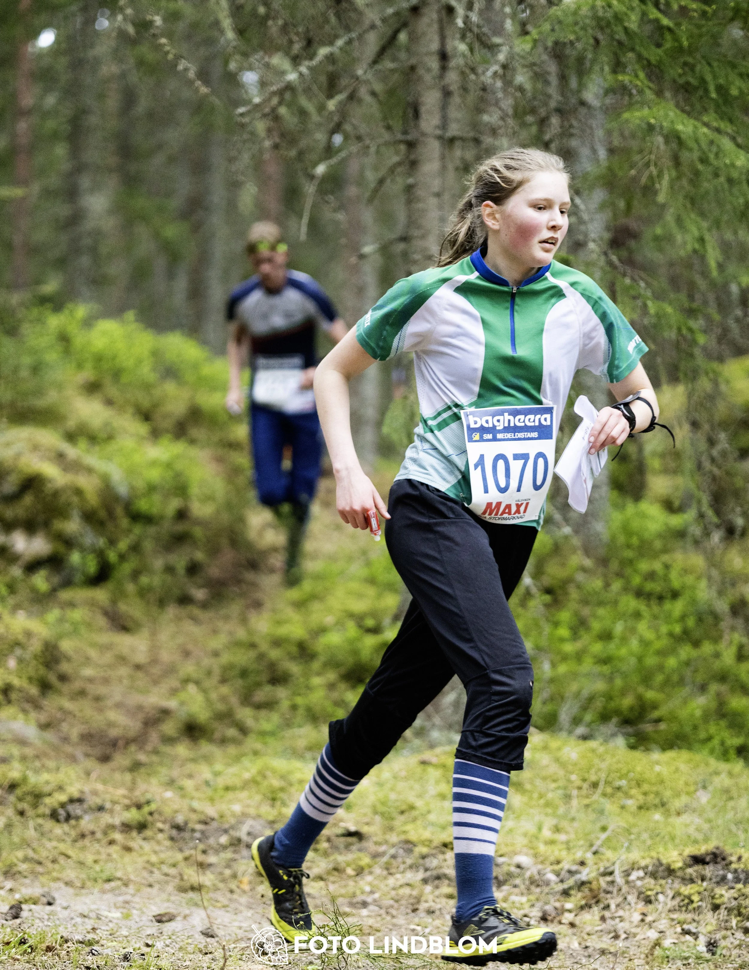 A picture from the Swedish national championship in middle distance orienteering and Swedish league race