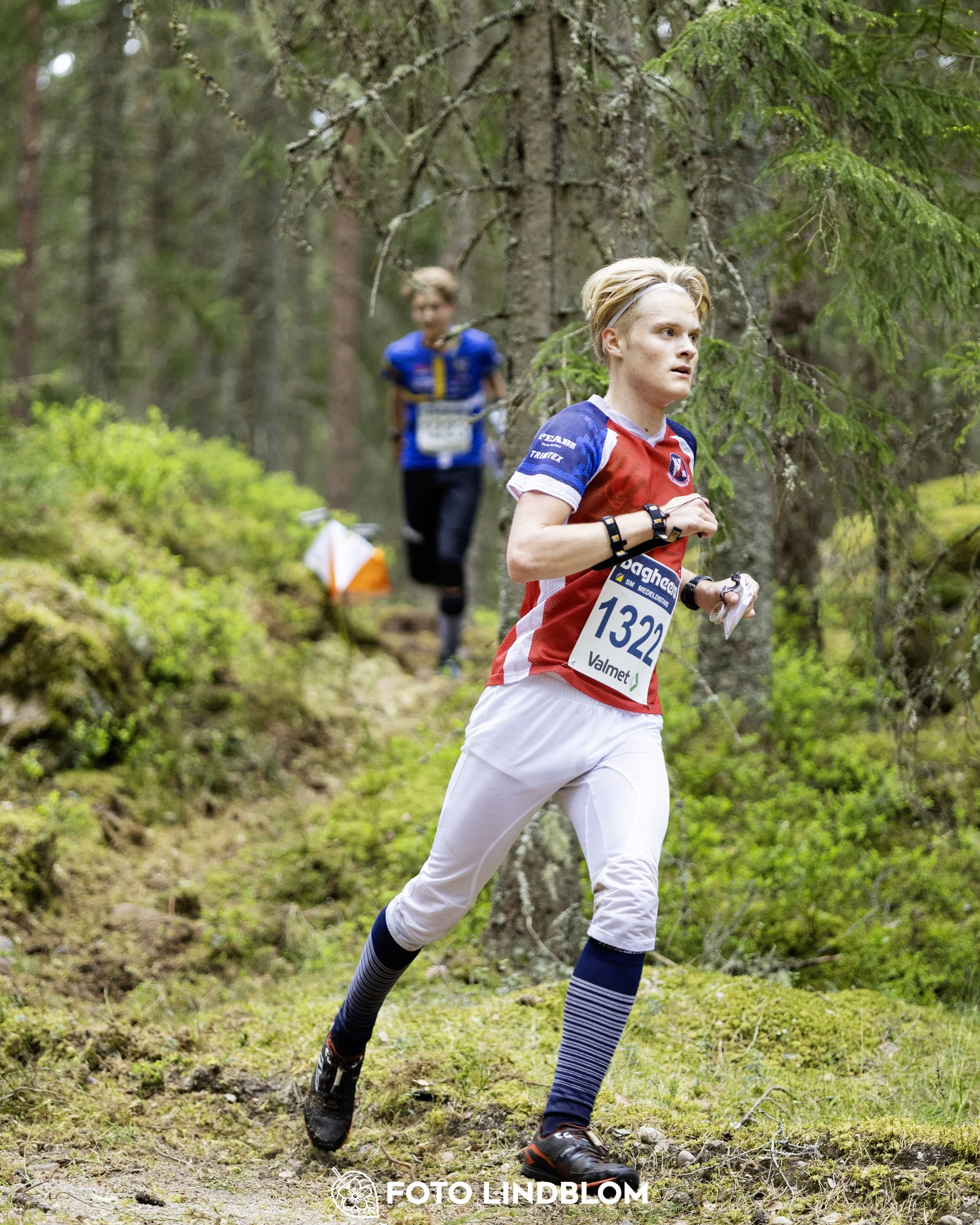 A picture from the Swedish national championship in middle distance orienteering and Swedish league race