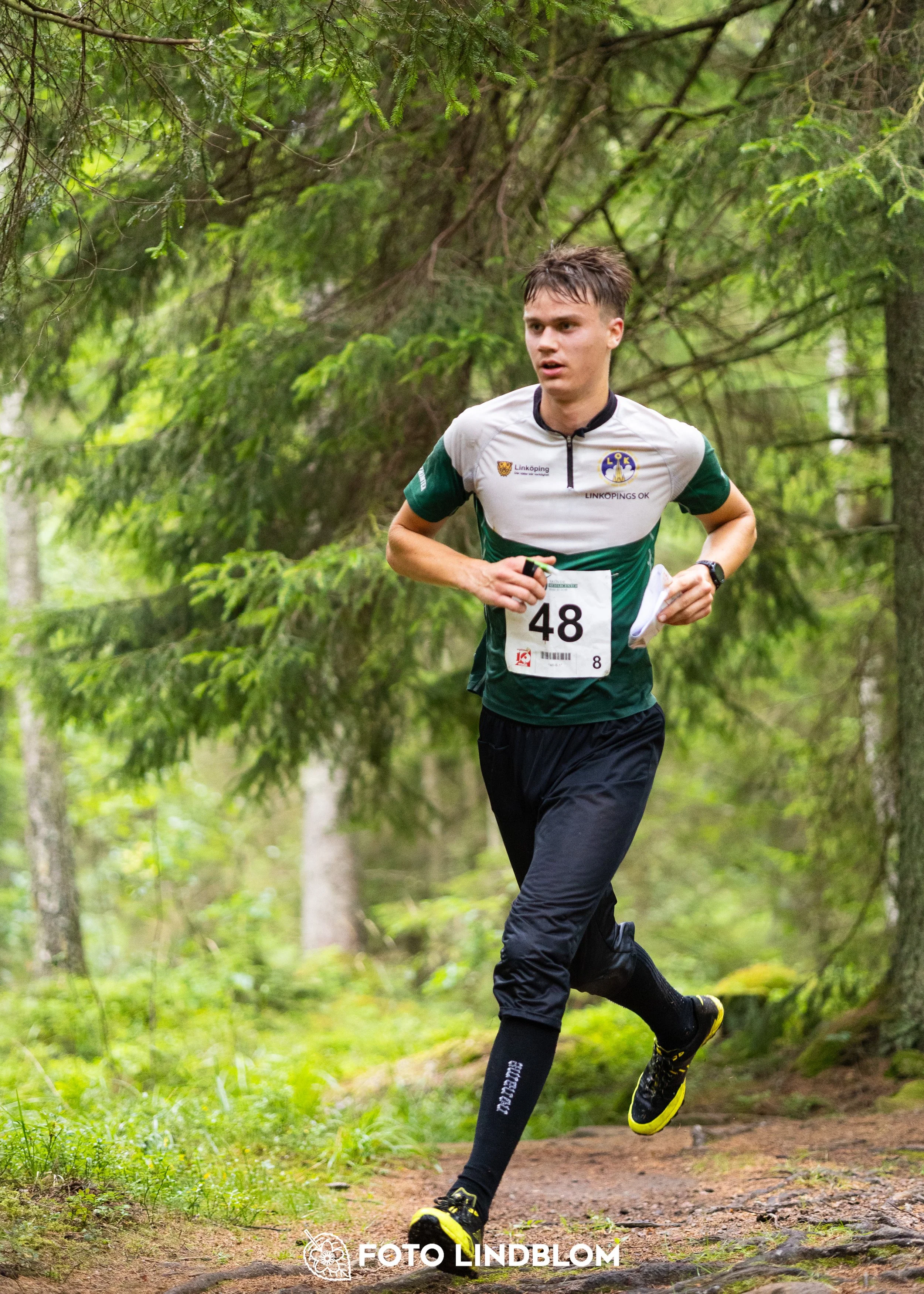 A picture from the youth 10 mila orienteering competition taken by Foto Lindblom