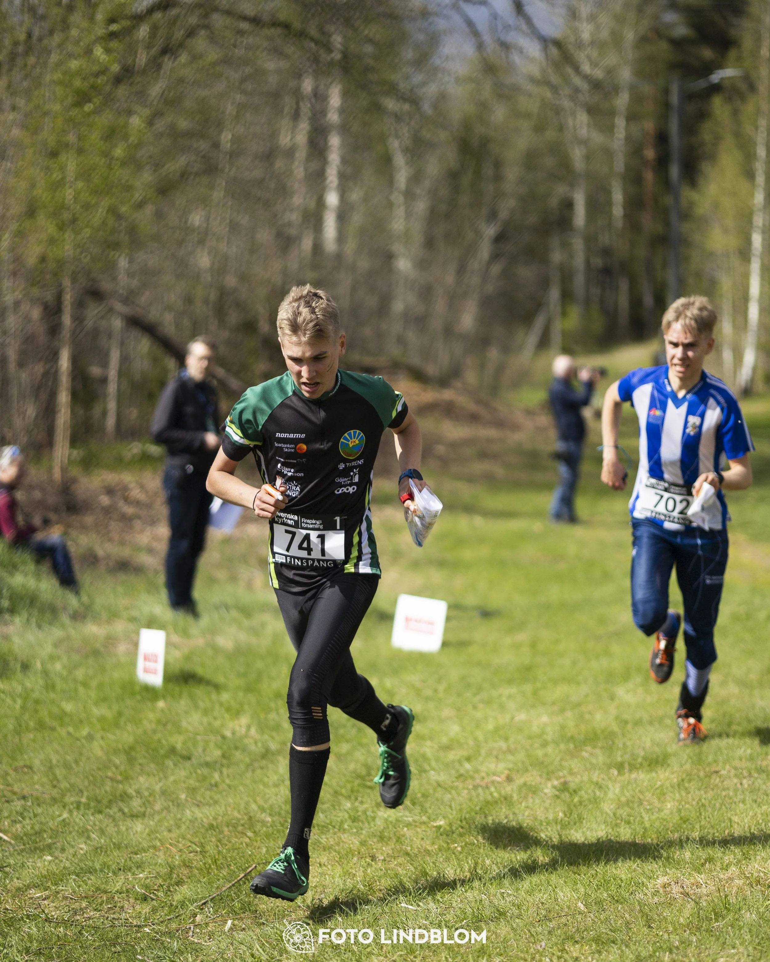 A picture from the youth relay at 10-Mila orienteering competition