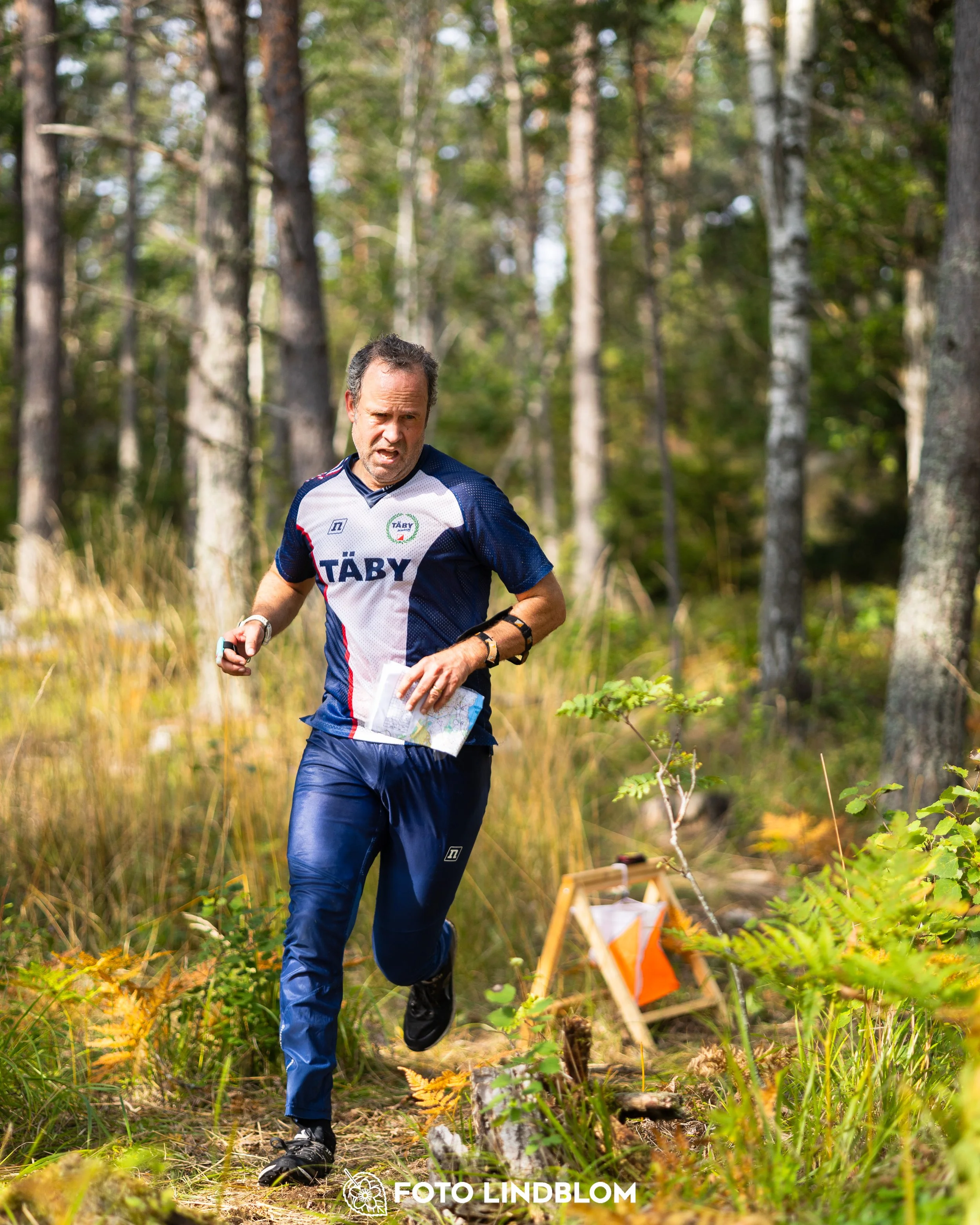 A picture from the Stockholm district championship in middle distance orienteering taken by Foto Lindblom