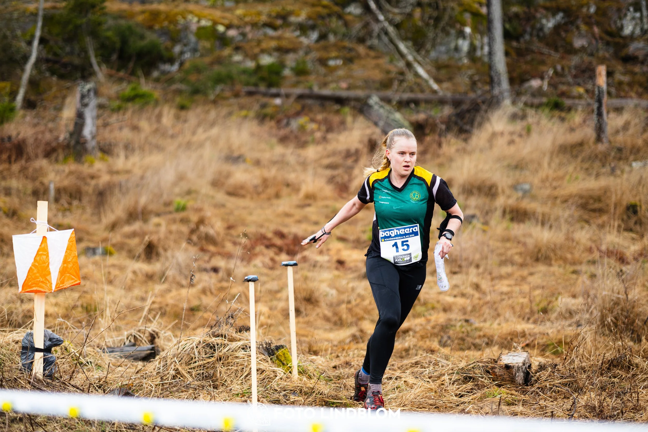 A photo from a middle distance orienteering event in Kolmården during the Swedish League 2026, captured by Foto Lindblom.