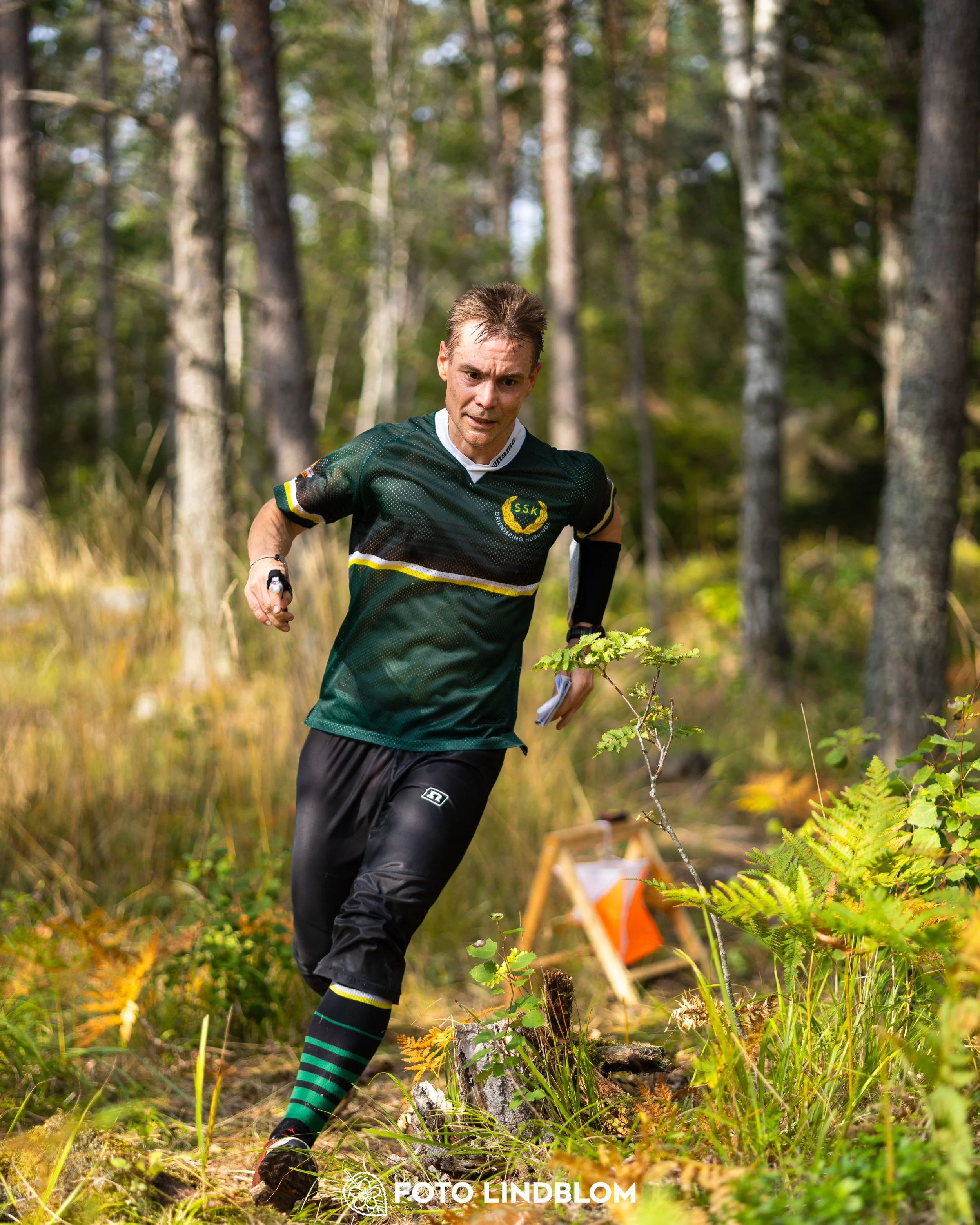 A picture from the Stockholm district championship in middle distance orienteering taken by Foto Lindblom