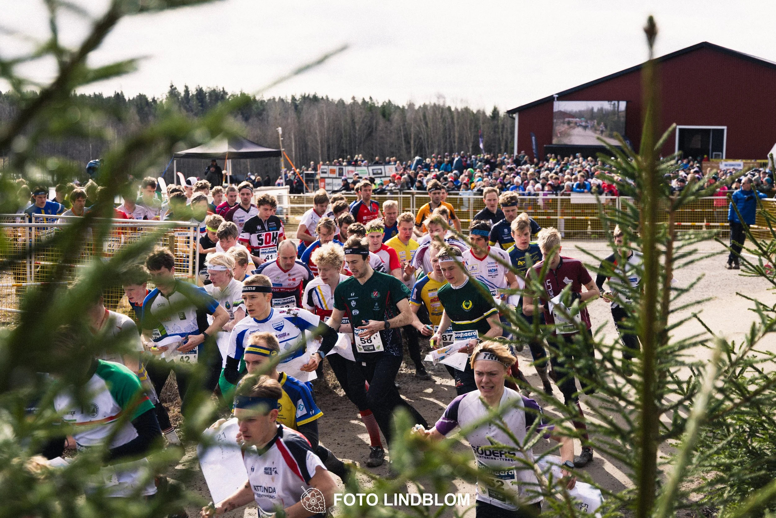 A moment from the relay orienteering event Kolmårdskavlen in spring 2026, captured by Foto Lindblom.