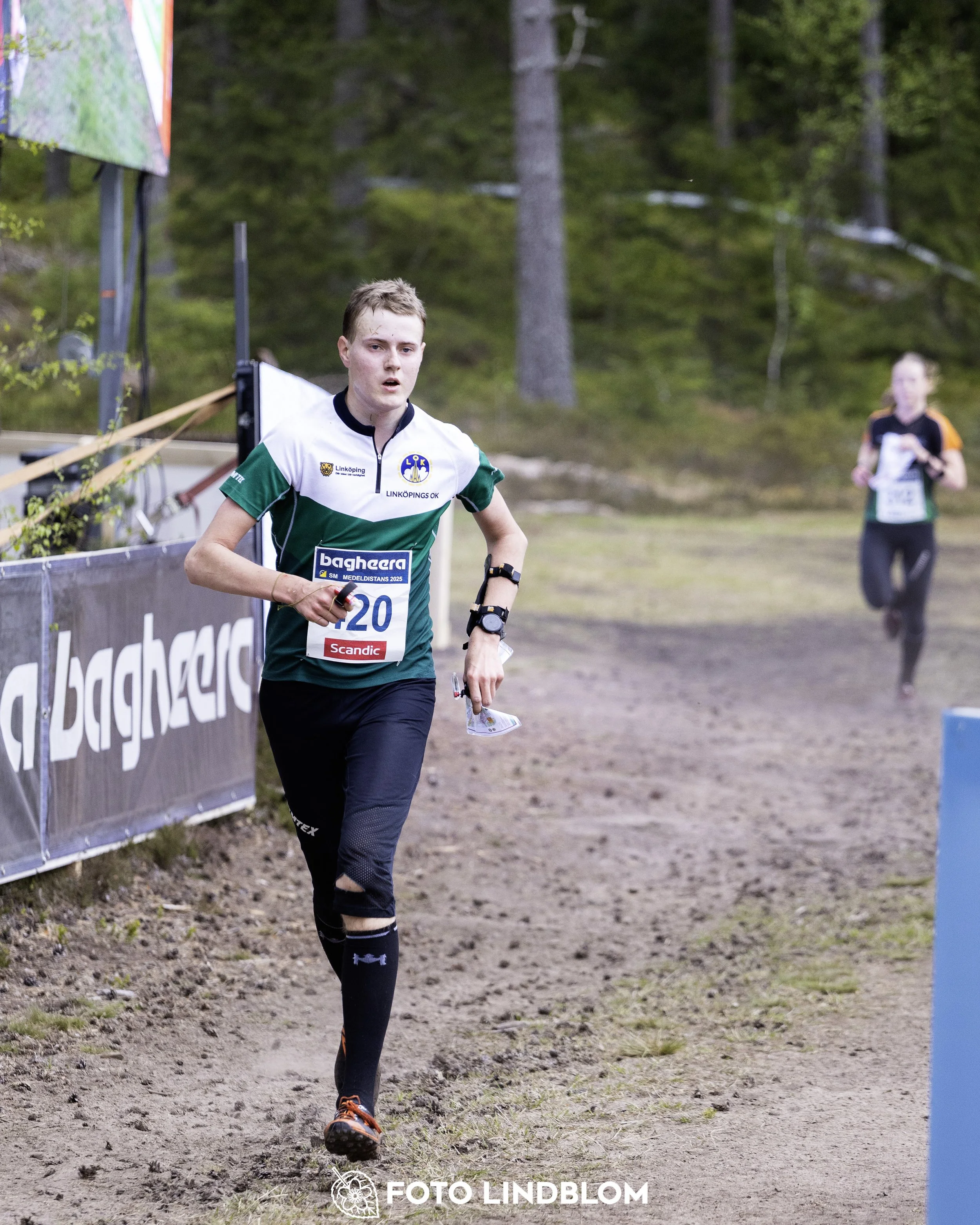 A picture from the Swedish national championship in middle distance orienteering and Swedish league race