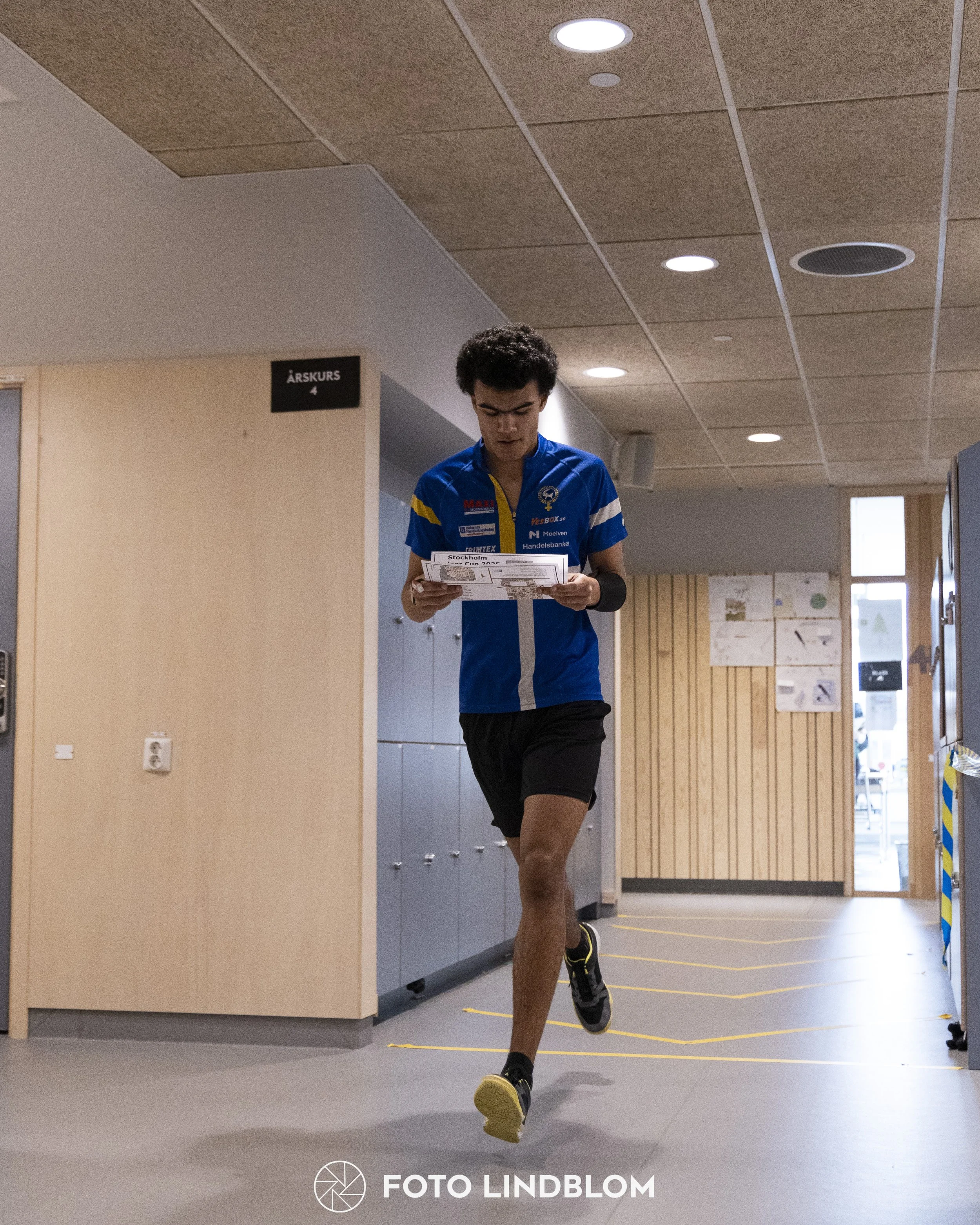 A picture from the orienteering indoor competition "Stockholm Indoor Cup"