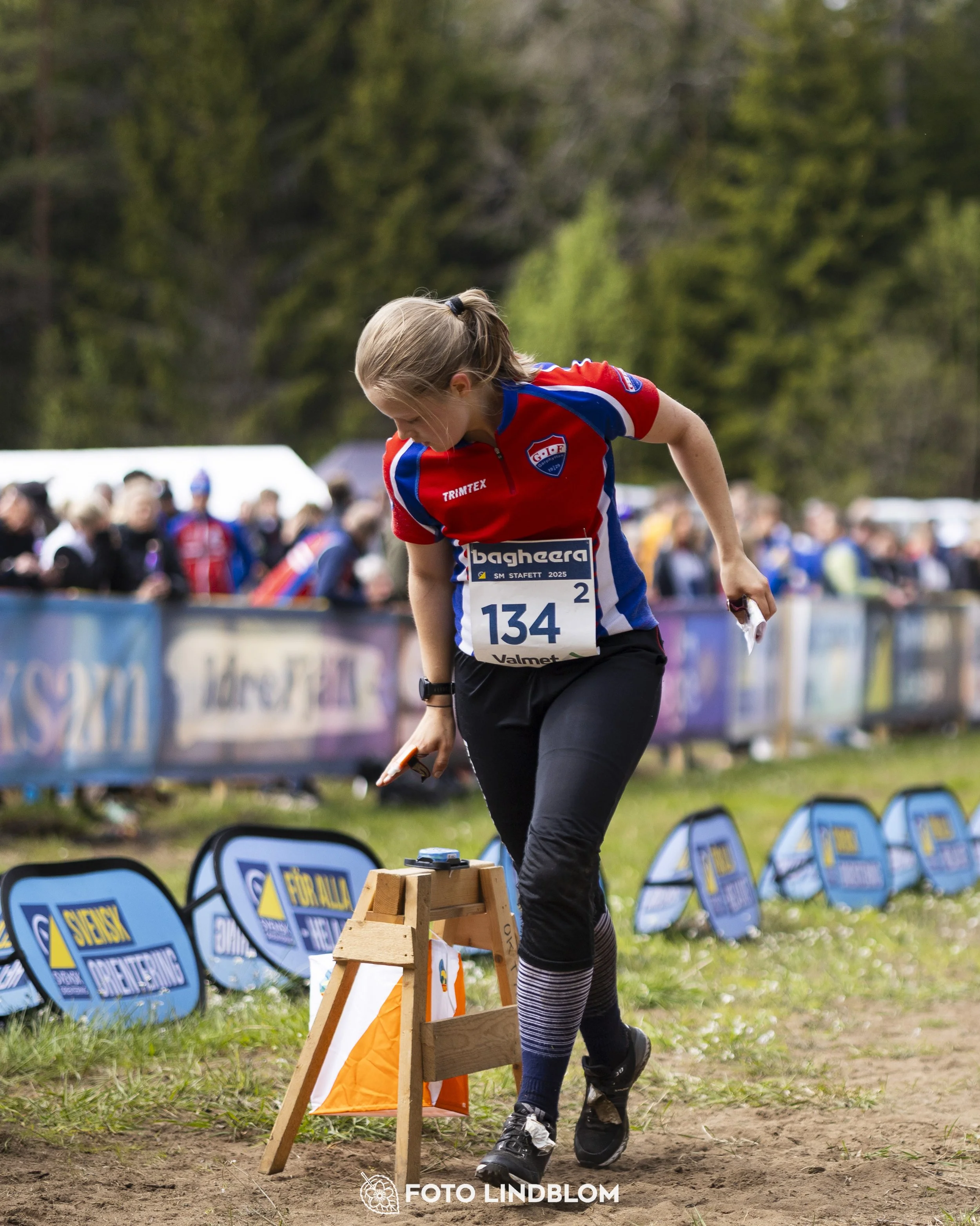 A picture from the Swedish national championship in relay orienteering