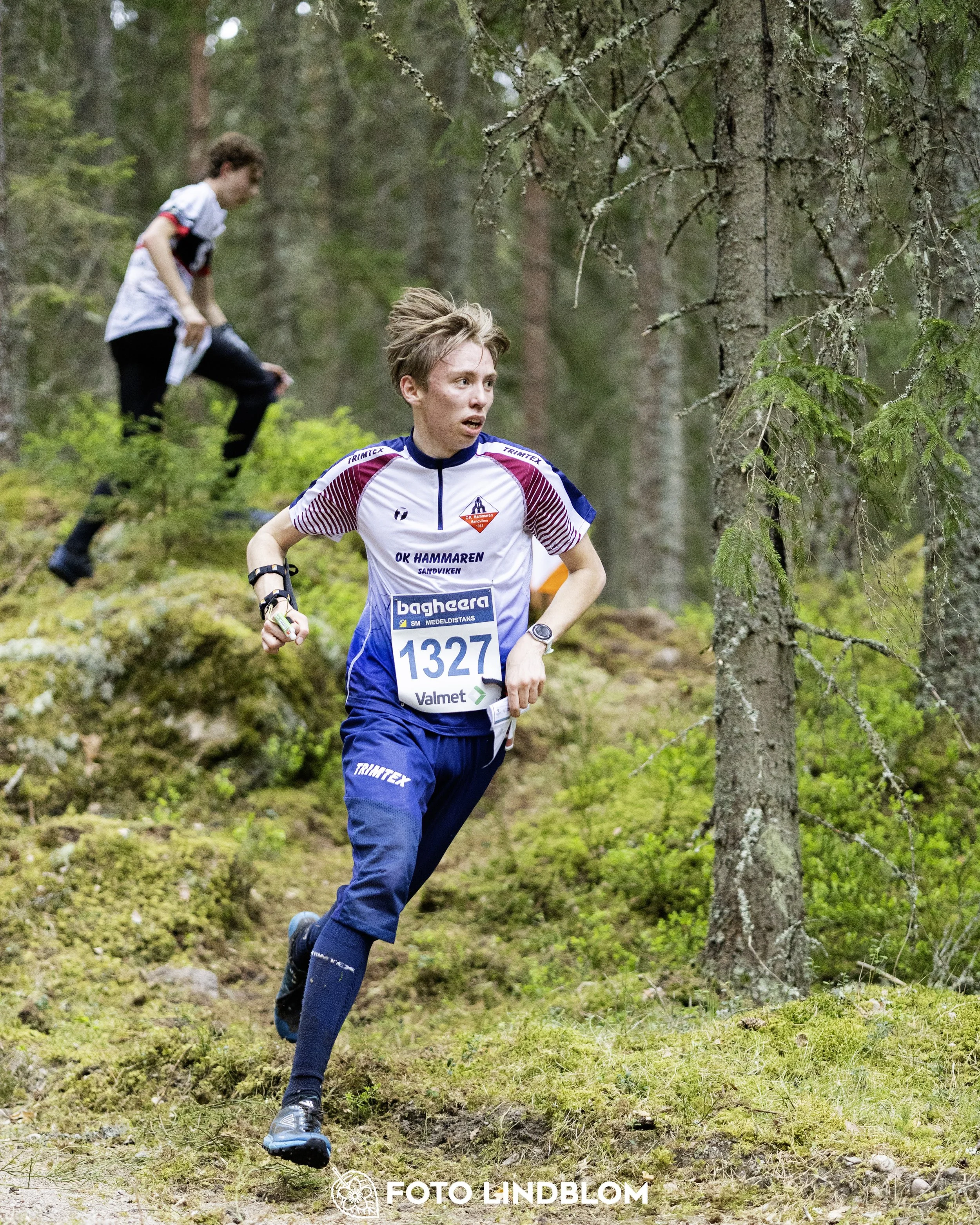 A picture from the Swedish national championship in middle distance orienteering and Swedish league race
