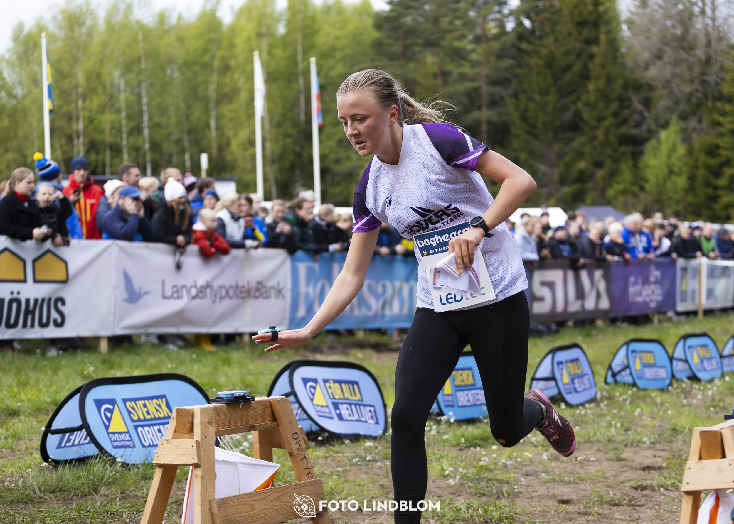 A picture from the Swedish national championship in relay orienteering