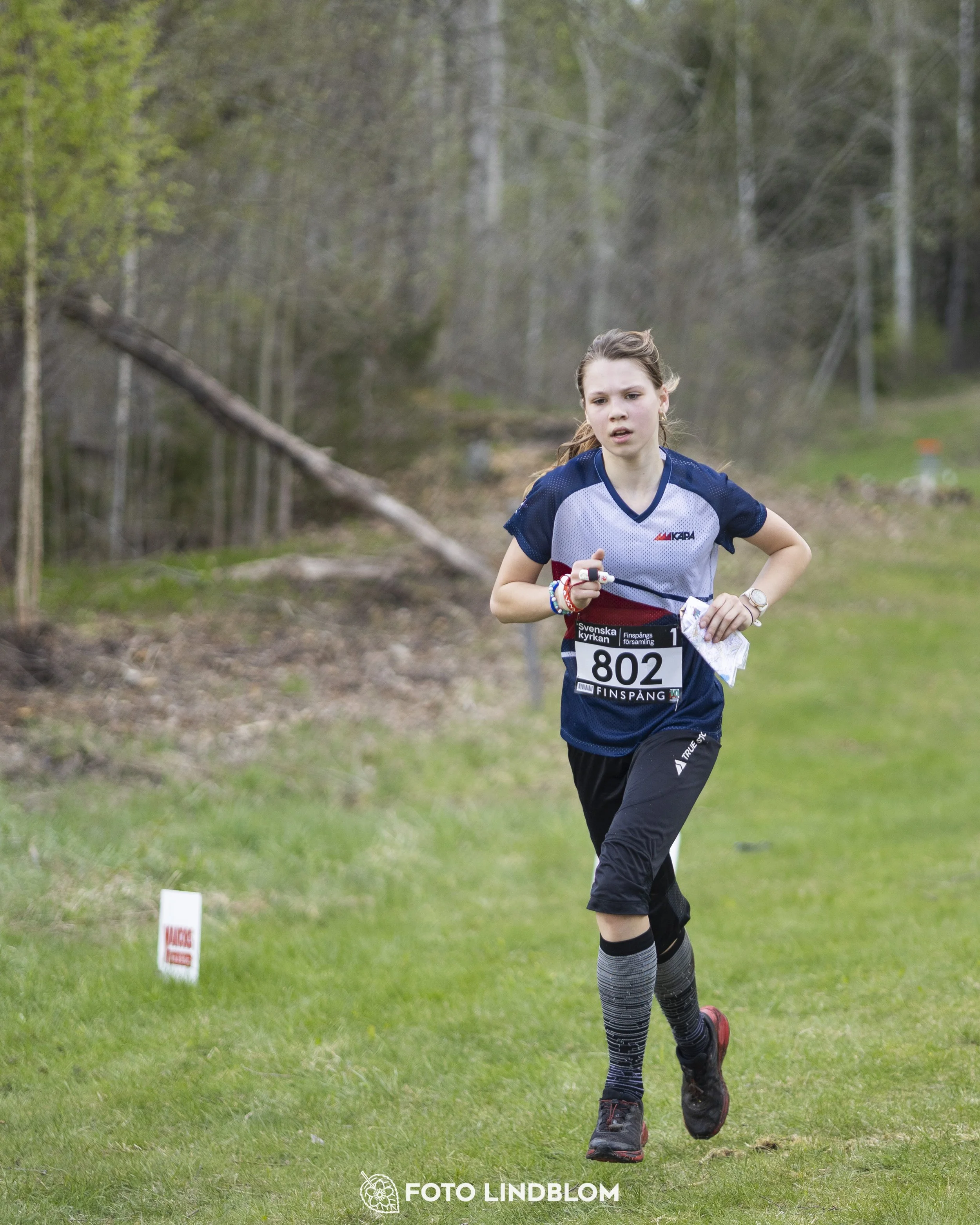 A picture from the youth relay at 10-Mila orienteering competition