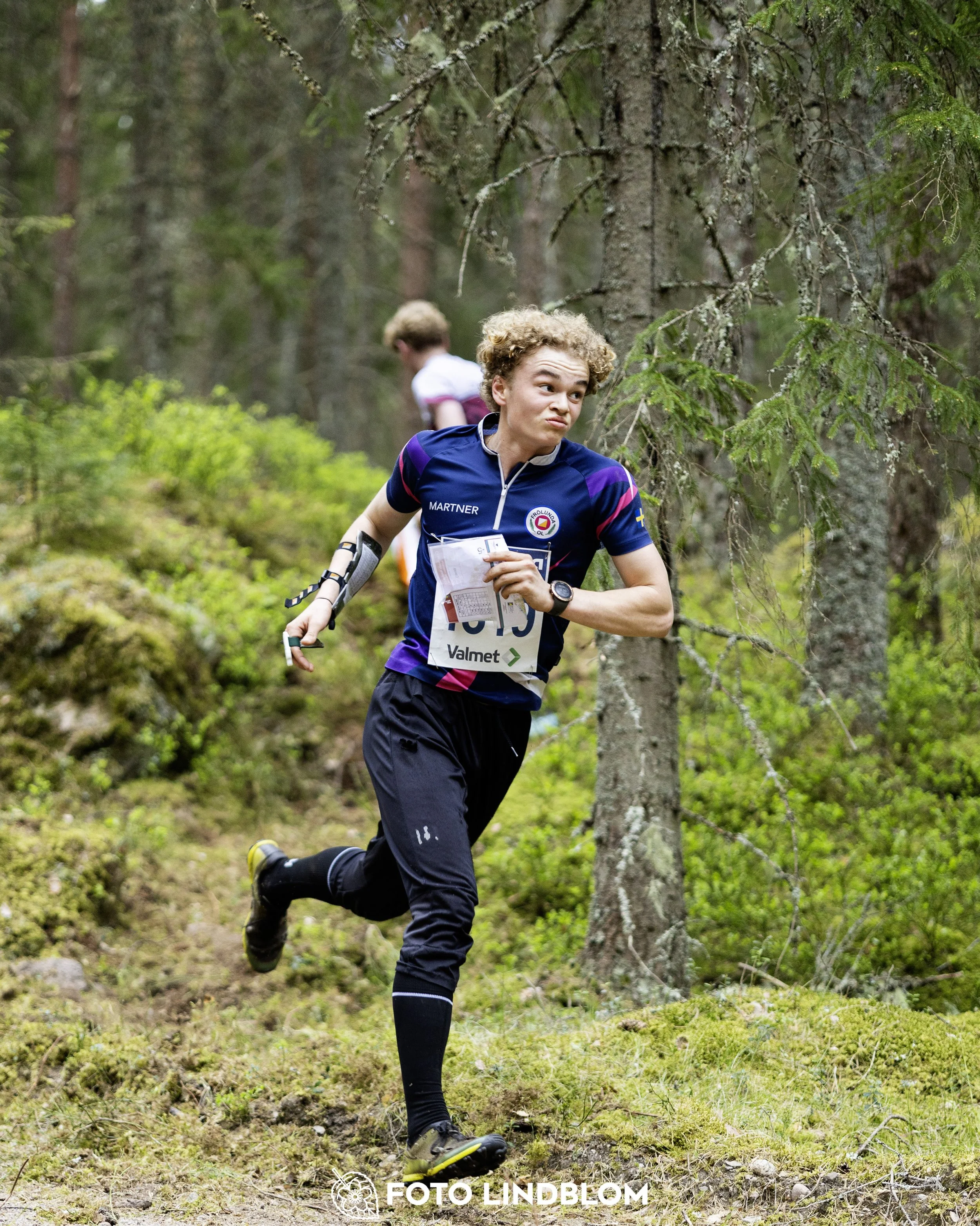 A picture from the Swedish national championship in middle distance orienteering and Swedish league race