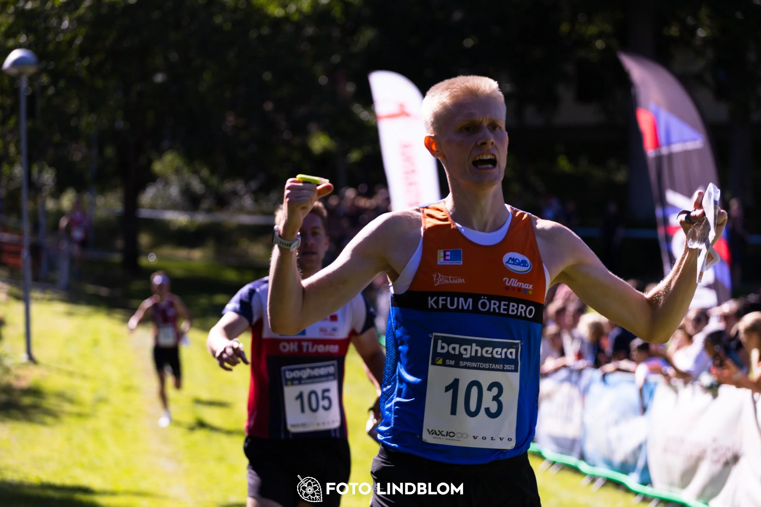 A picture from the Swedish national championship in knock out orienteering  taken by Foto Lindblom