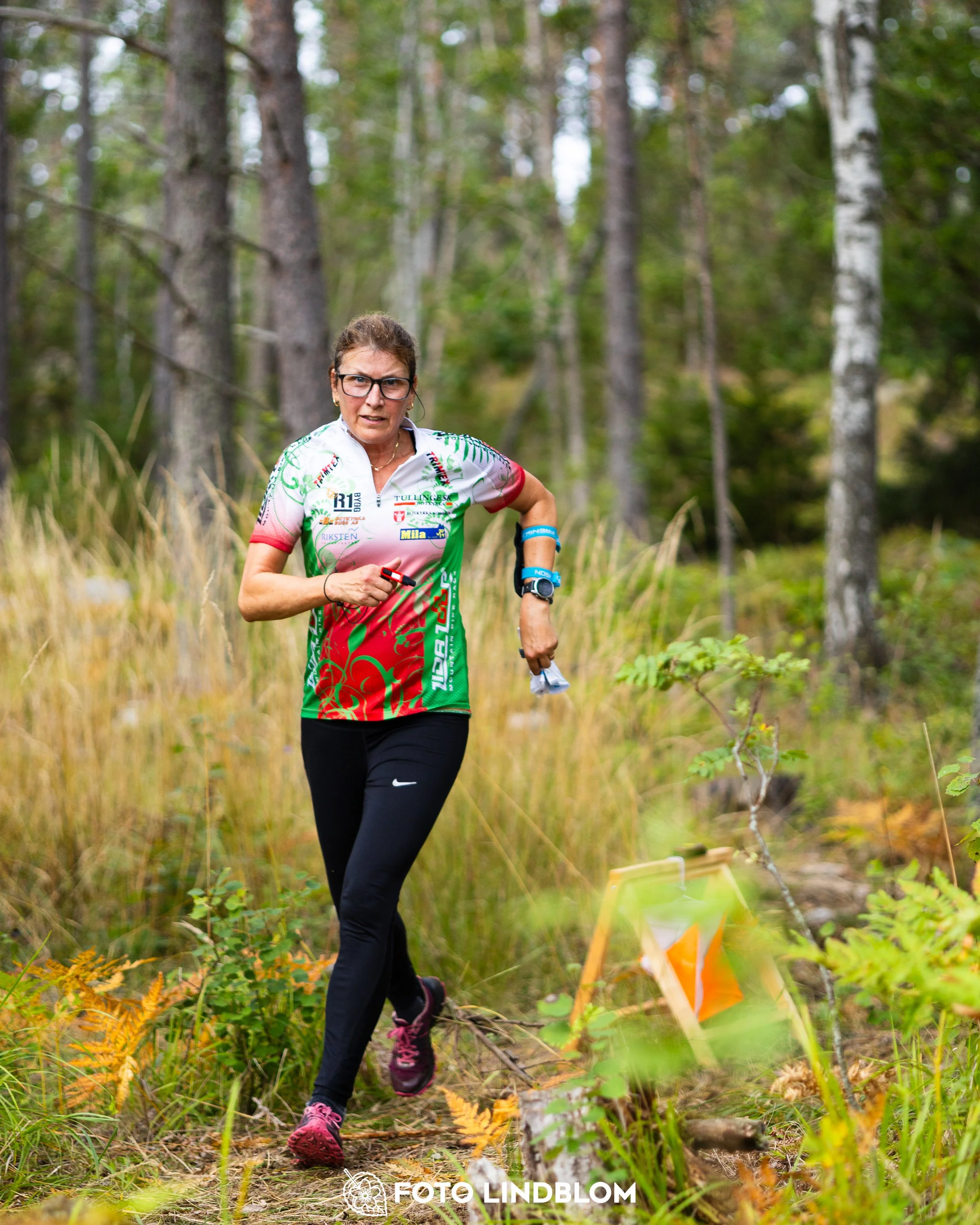A picture from the Stockholm district championship in middle distance orienteering taken by Foto Lindblom