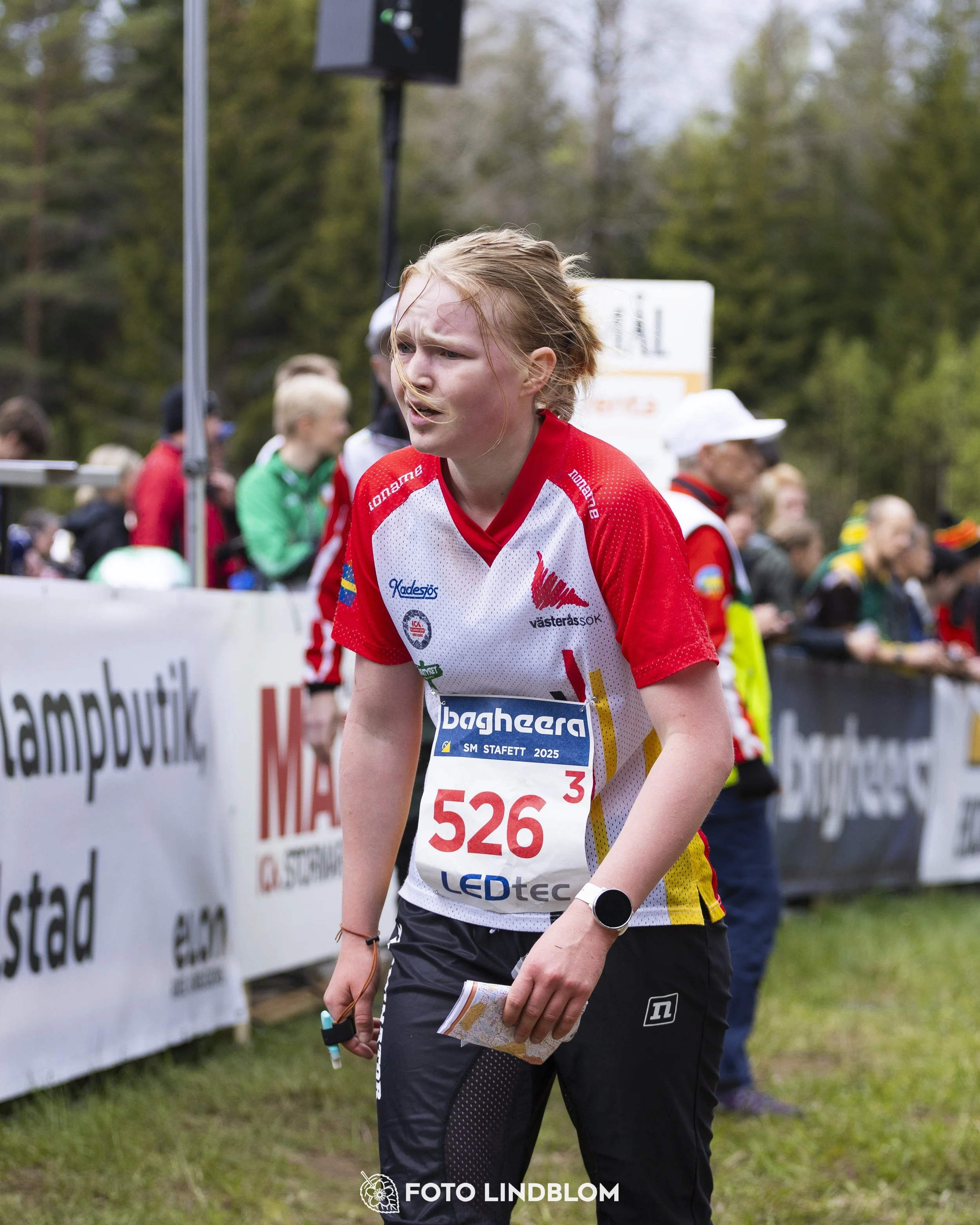 A picture from the Swedish national championship in relay orienteering