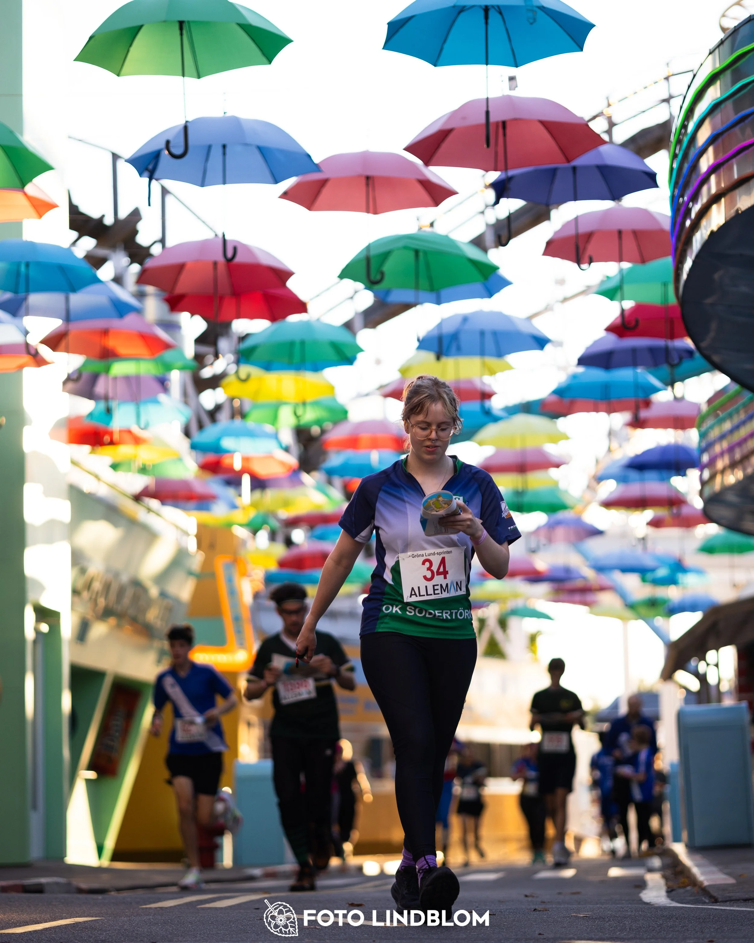 A picture from the orienteering event called Gröna Lund Sprinten taken by Foto Lindblom