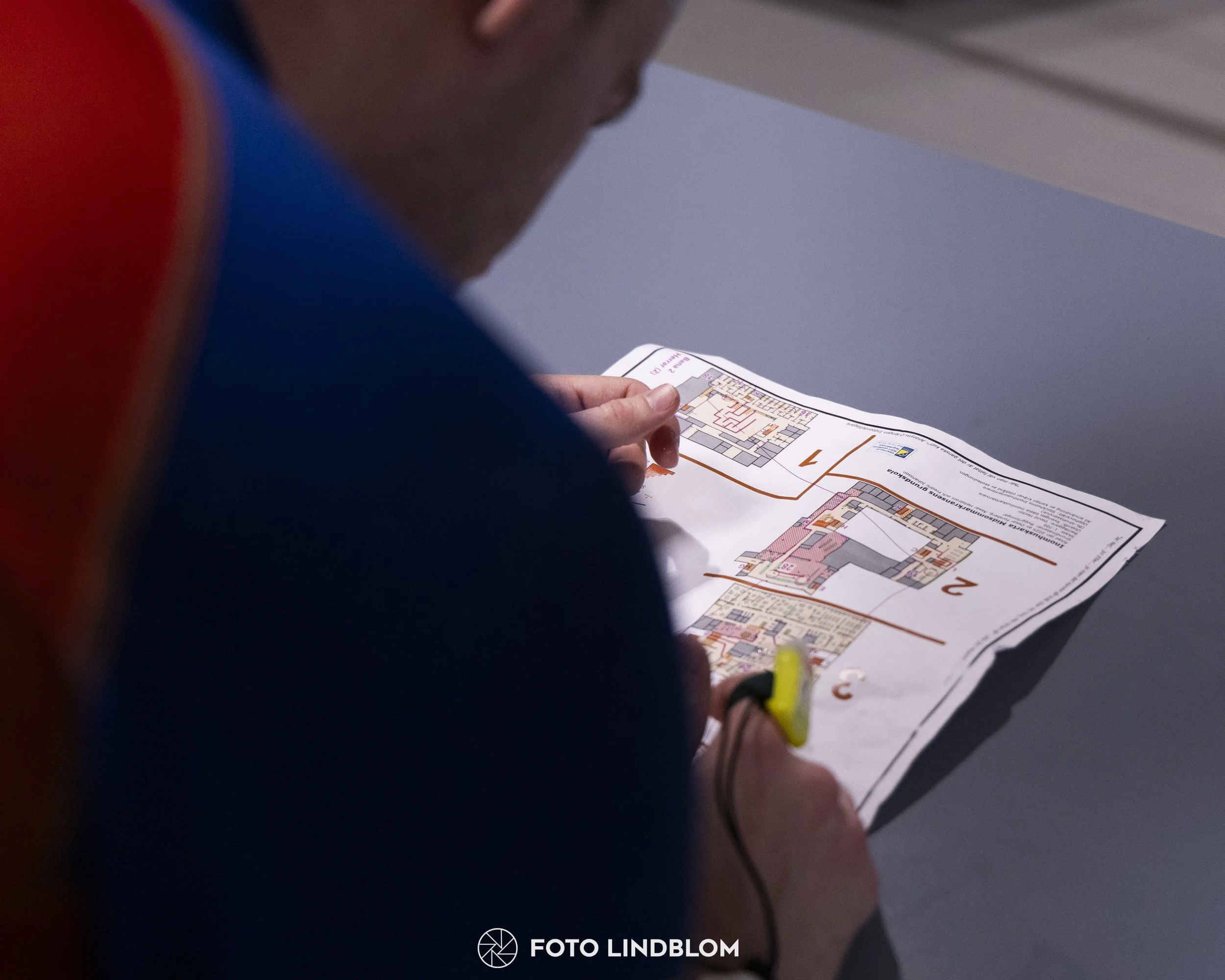 A picture from the orienteering indoor competition "Stockholm Indoor Cup"