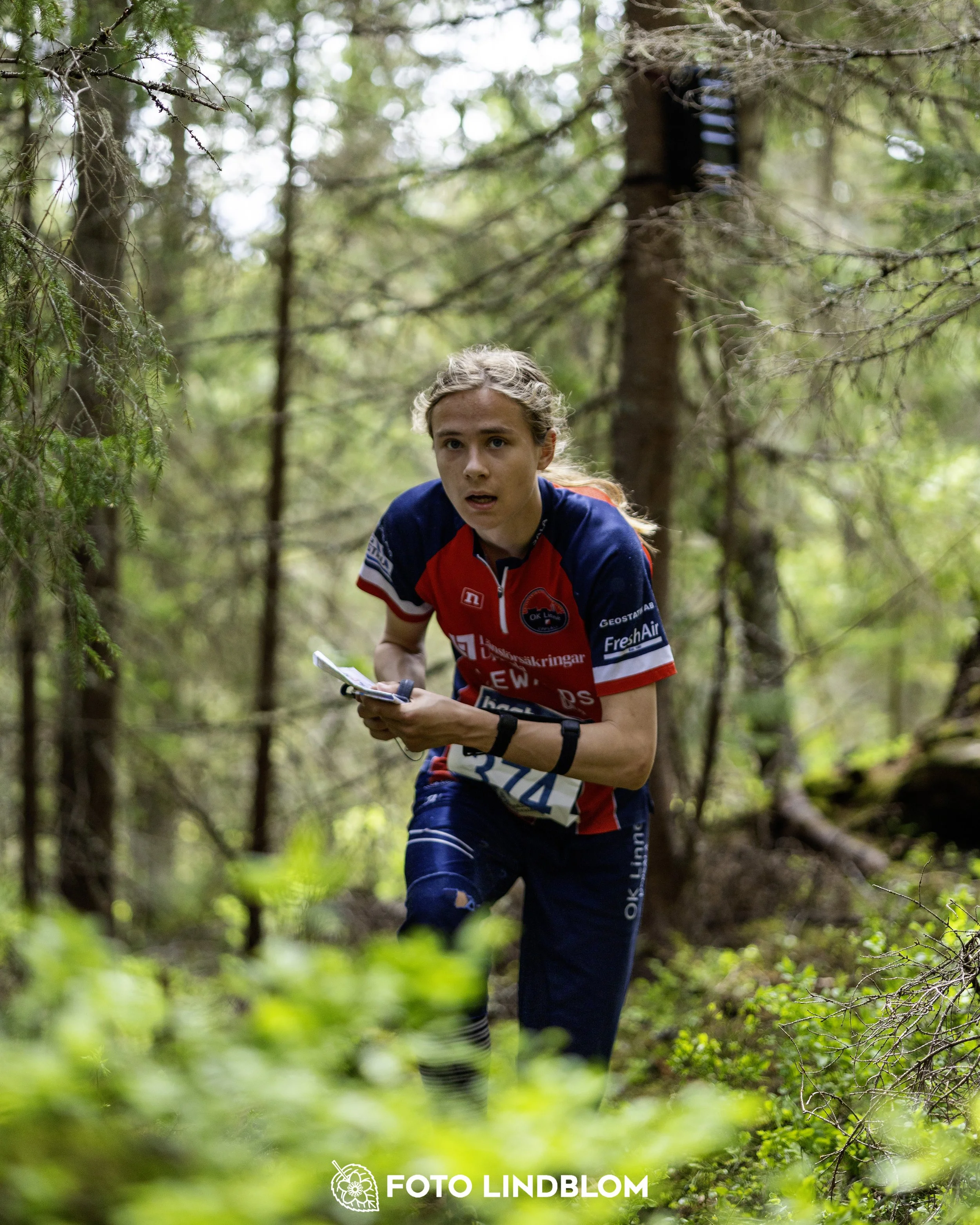 A picture from the seventh stage of the Swedish League orienteering competition