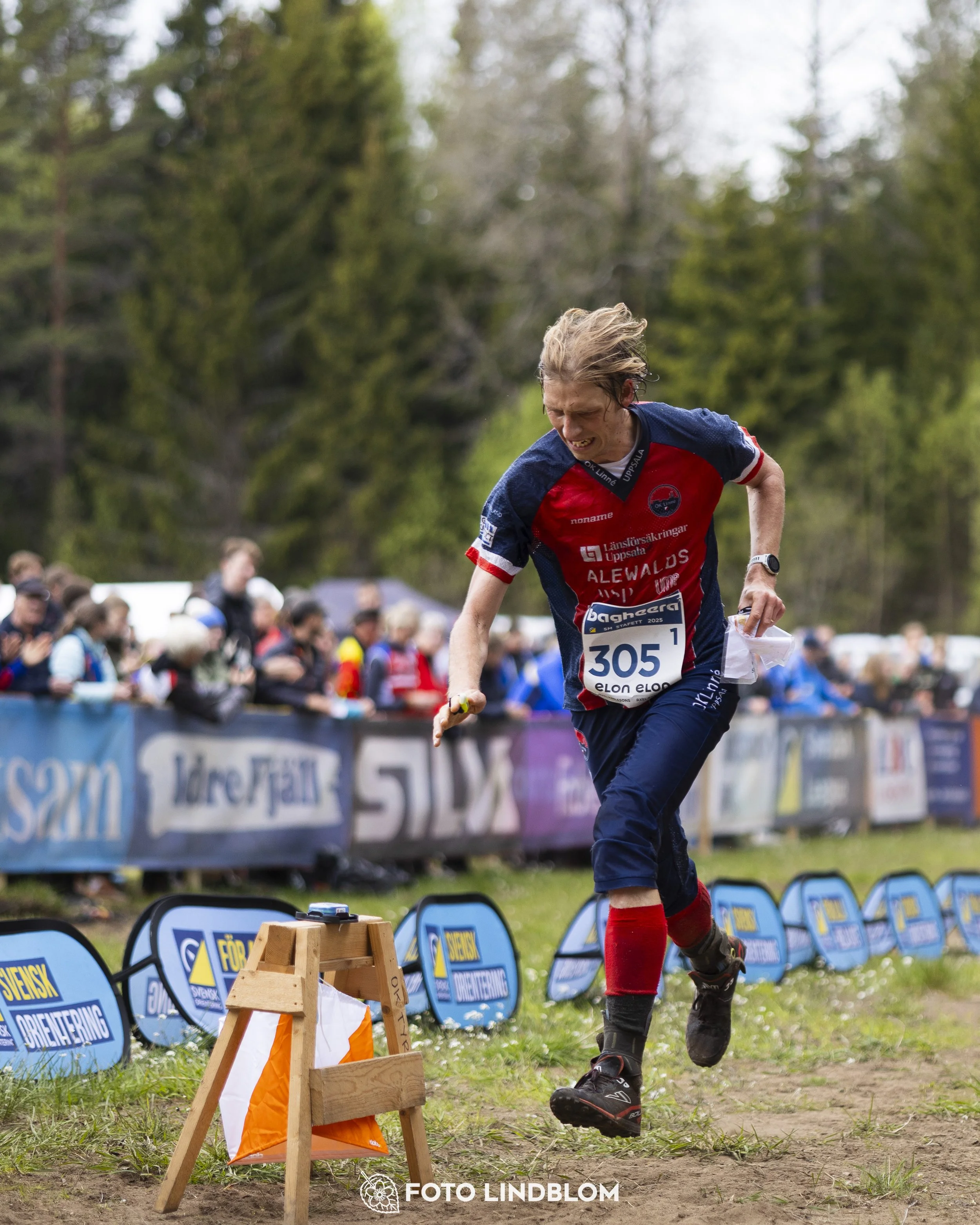 A picture from the Swedish national championship in relay orienteering