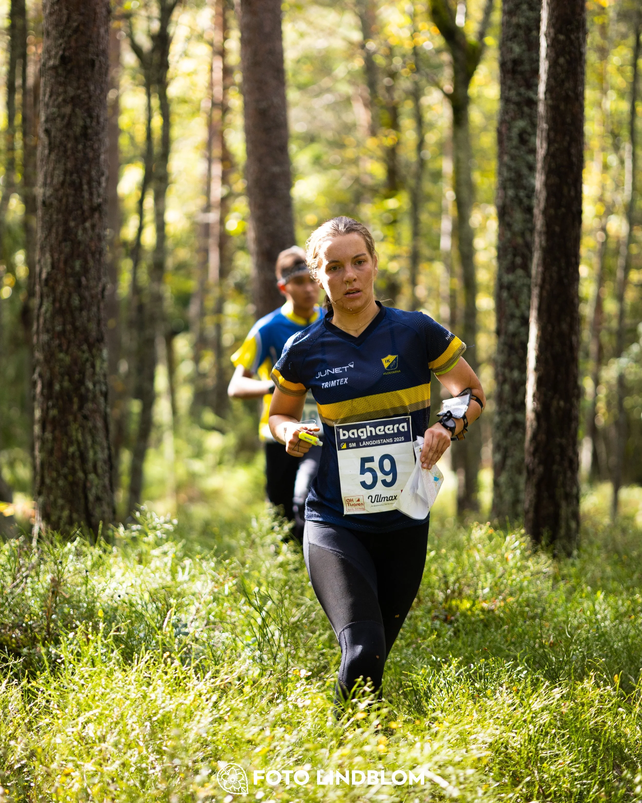 A picture from the Swedish national championship in long distance orienteering and Swedish league race taken by Foto Lindblom