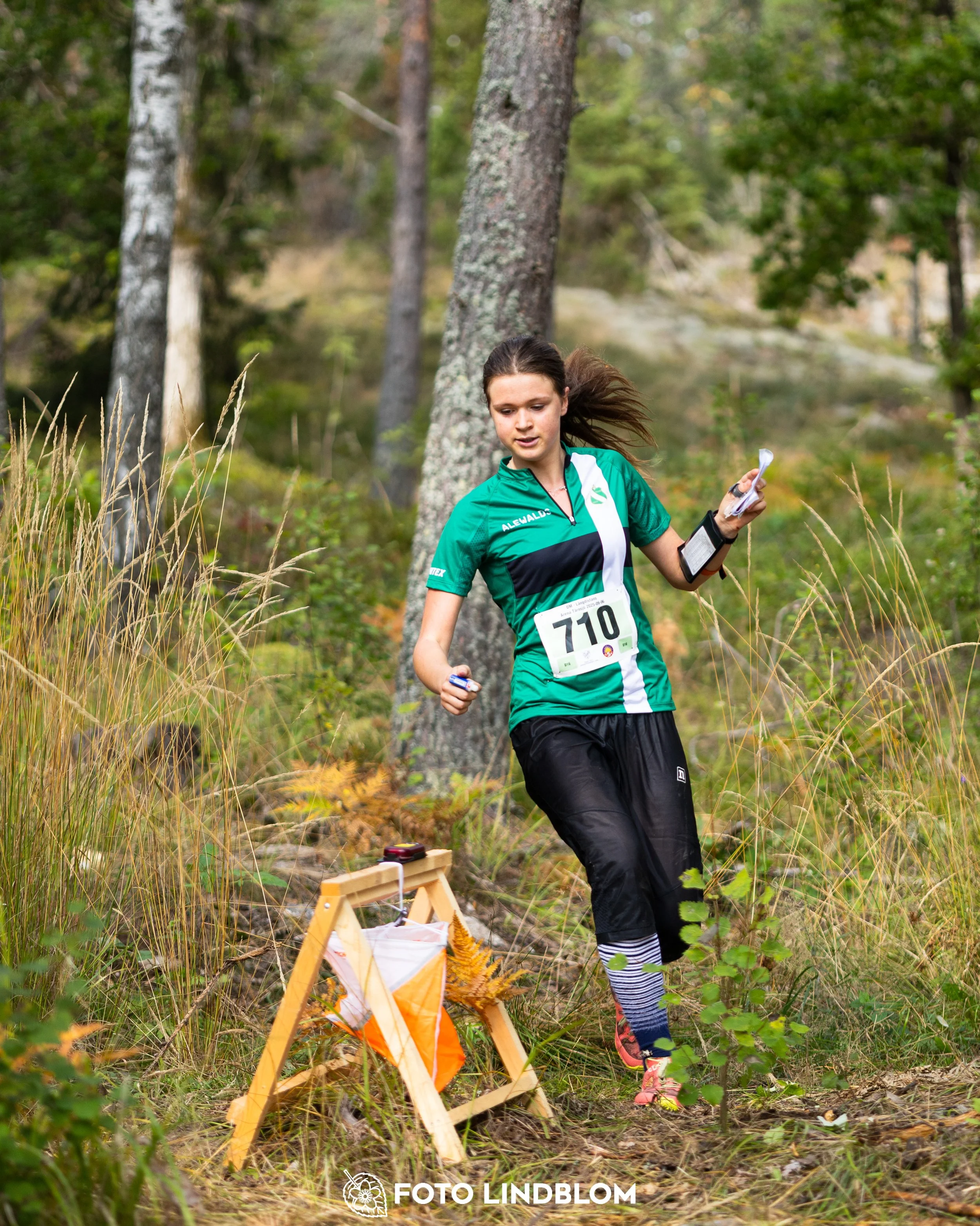 A picture from the Stockholm district championship in middle distance orienteering taken by Foto Lindblom
