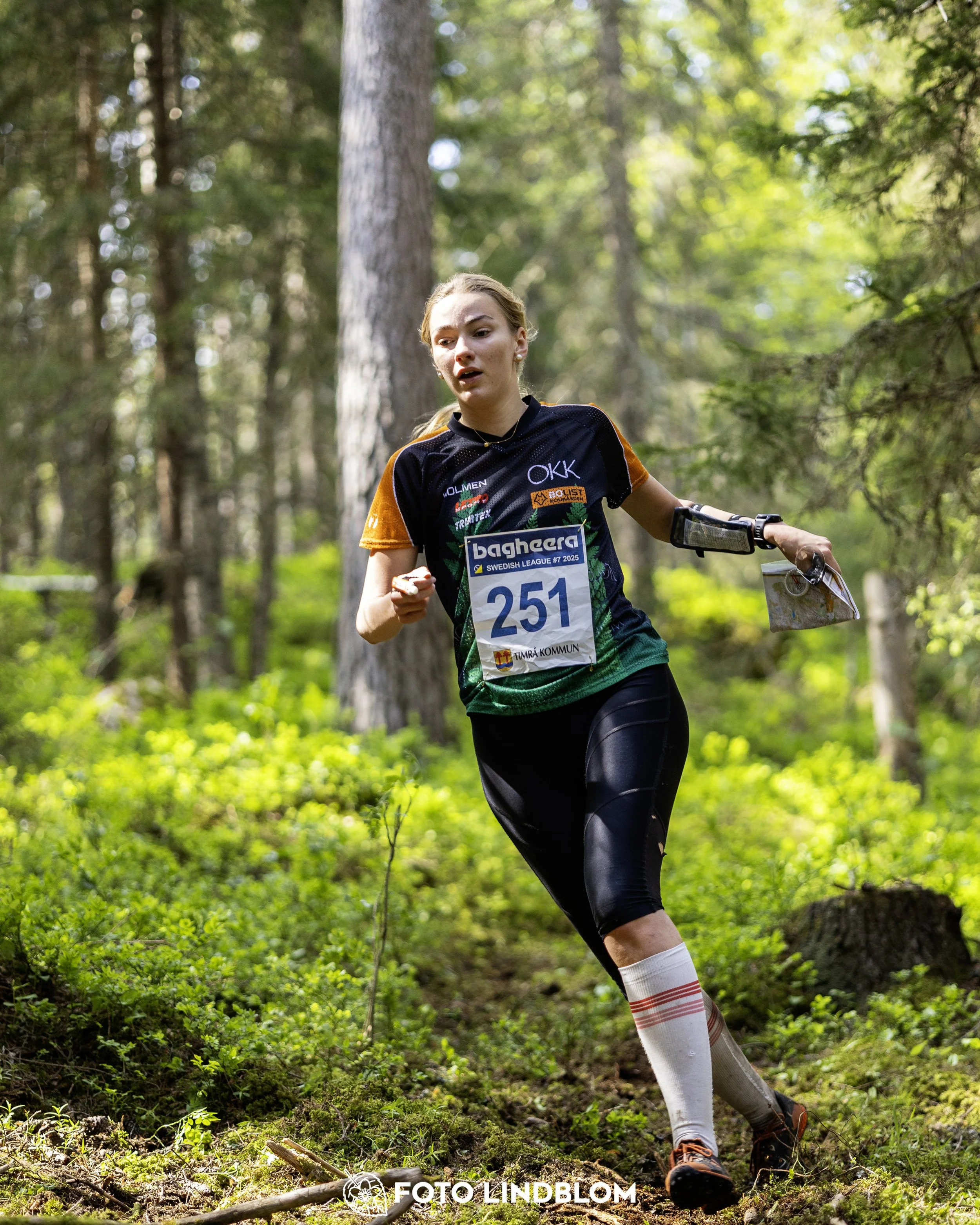 A picture from the seventh stage of the Swedish League orienteering competition