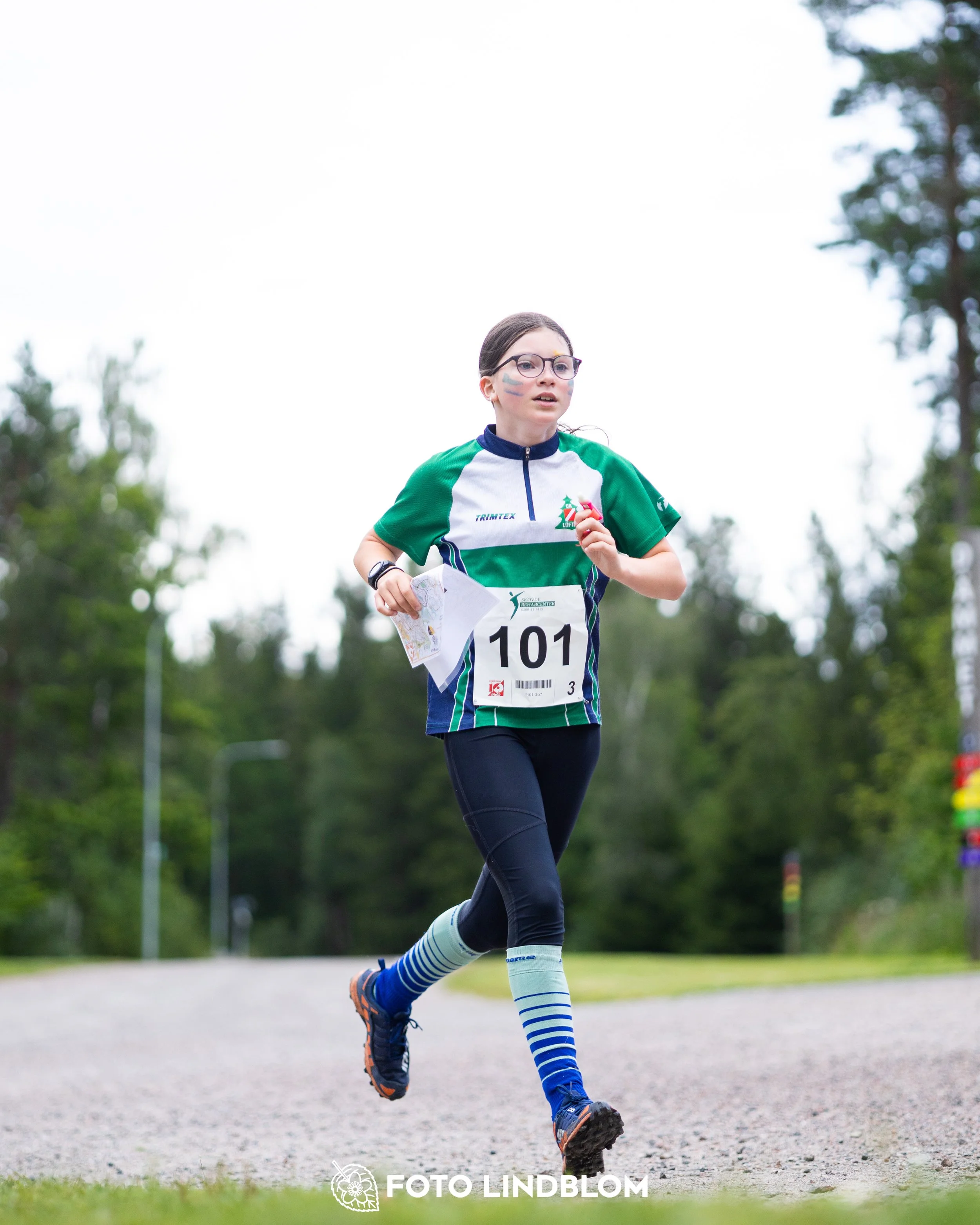 A picture from the youth 10 mila orienteering competition taken by Foto Lindblom