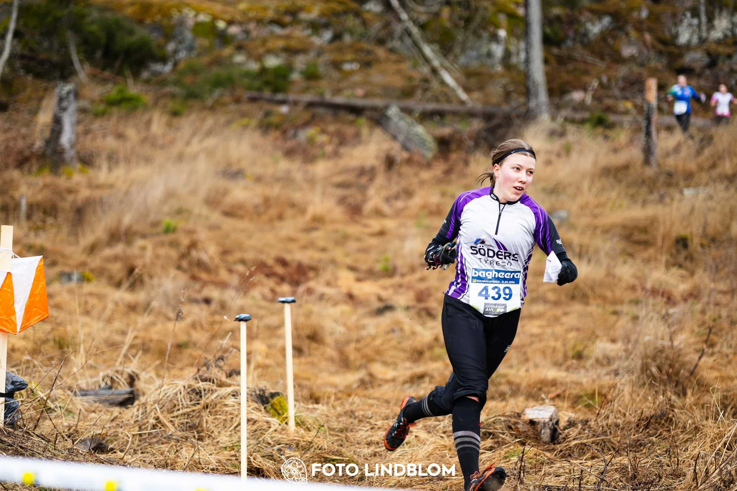 A photo from an orienteering race in Kolmården during the Swedish League spring season 2026, captured by Foto Lindblom.