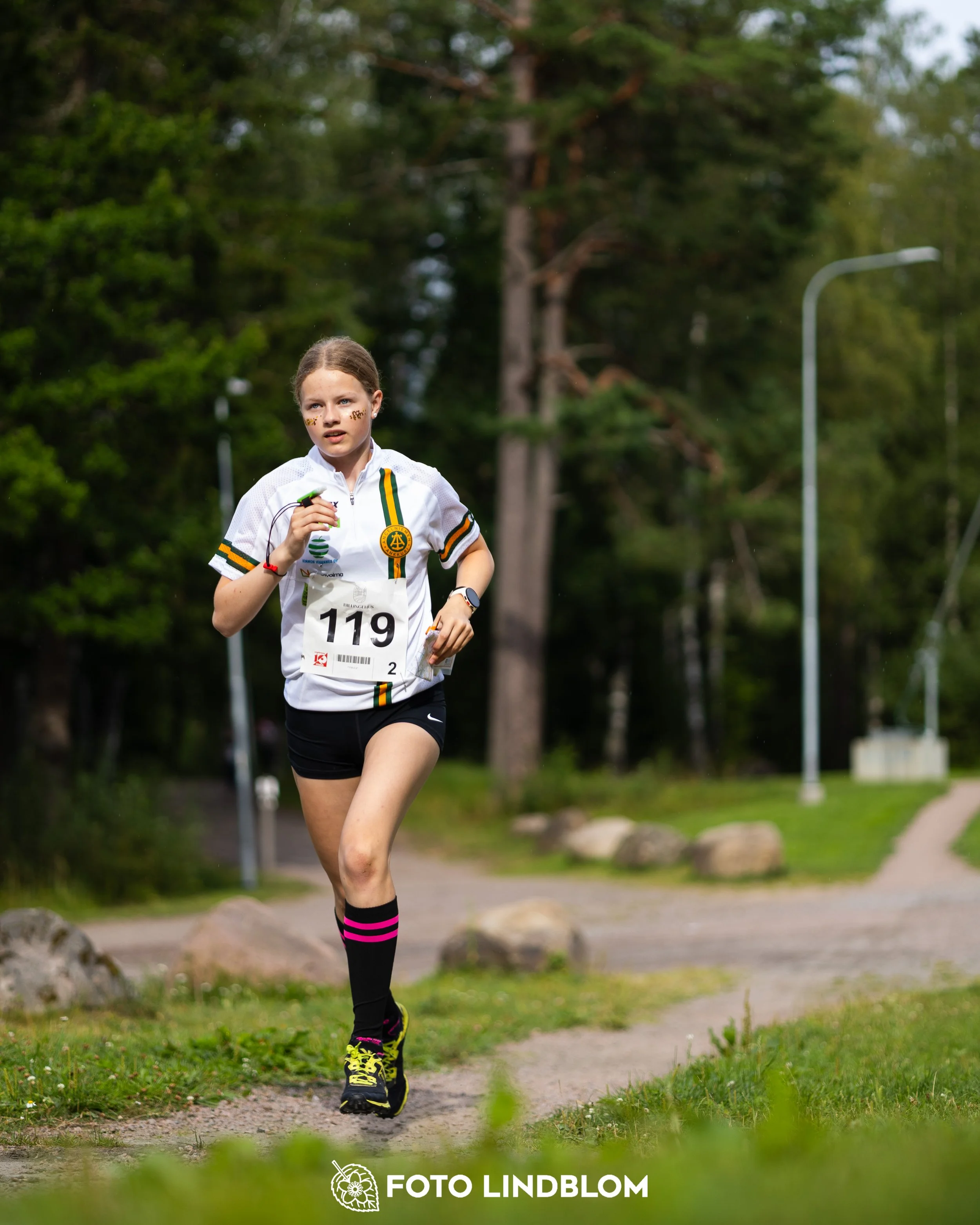 A picture from the youth 10 mila orienteering competition taken by Foto Lindblom
