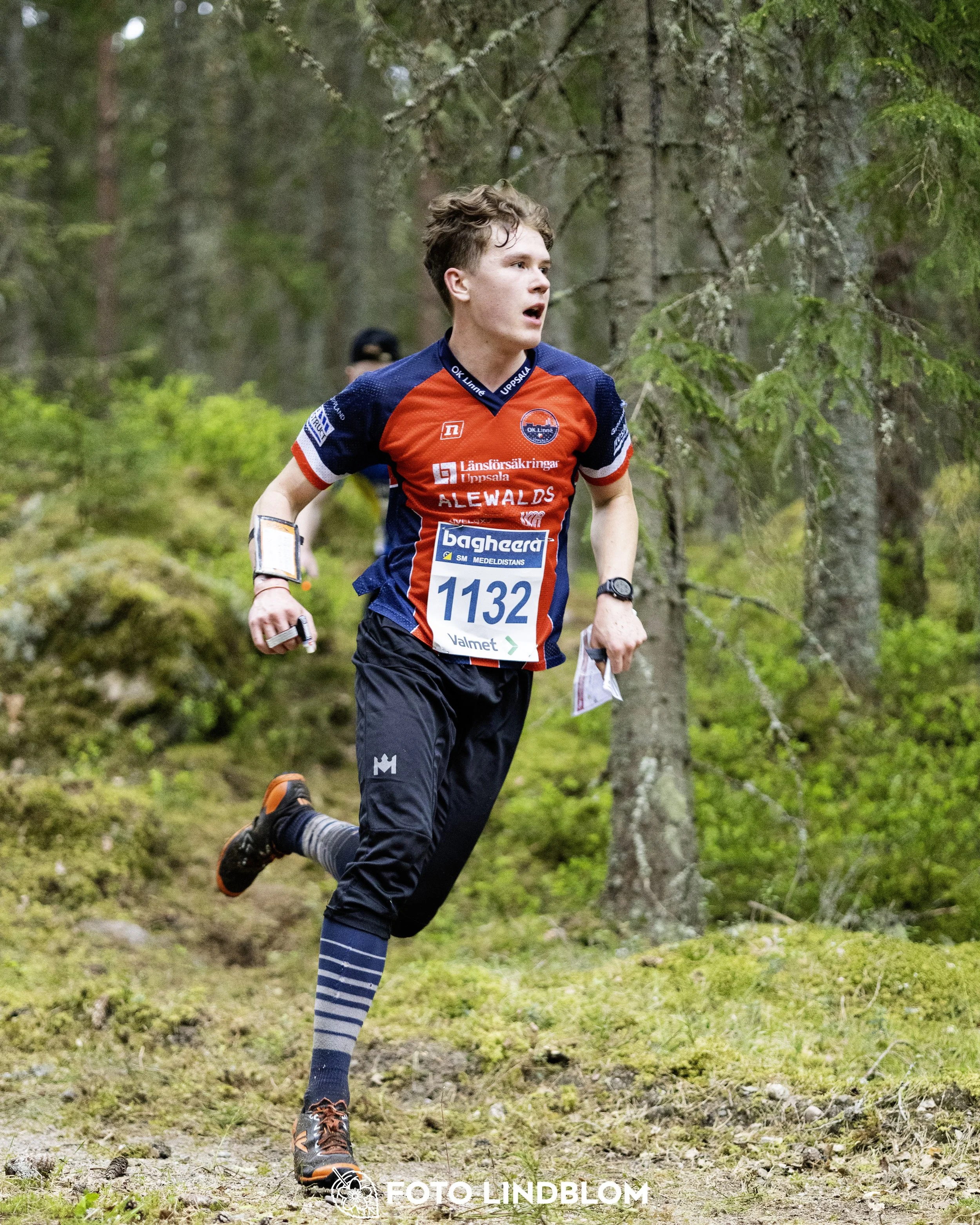 A picture from the Swedish national championship in middle distance orienteering and Swedish league race