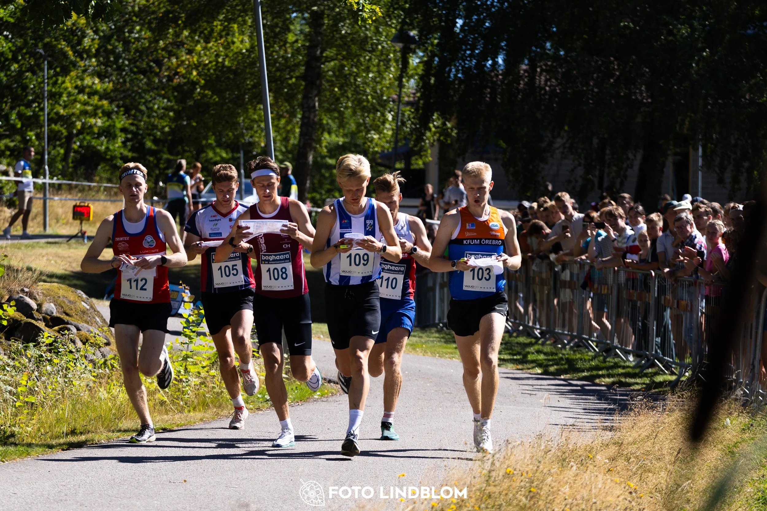 A picture from the Swedish national championship in knock out orienteering  taken by Foto Lindblom