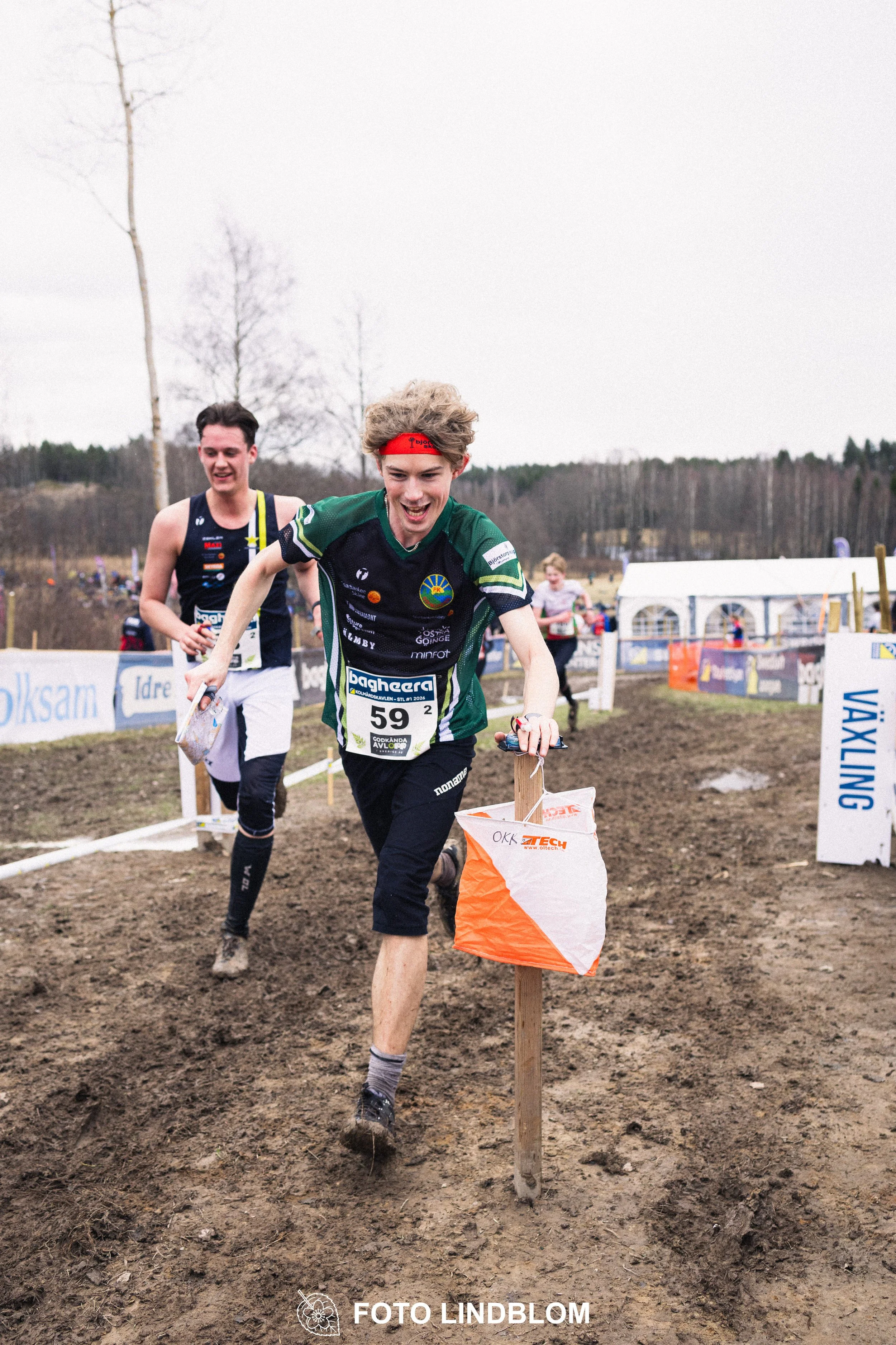A photo from Kolmårdskavlen during the Swedish relay league 2026, captured by Foto Lindblom.