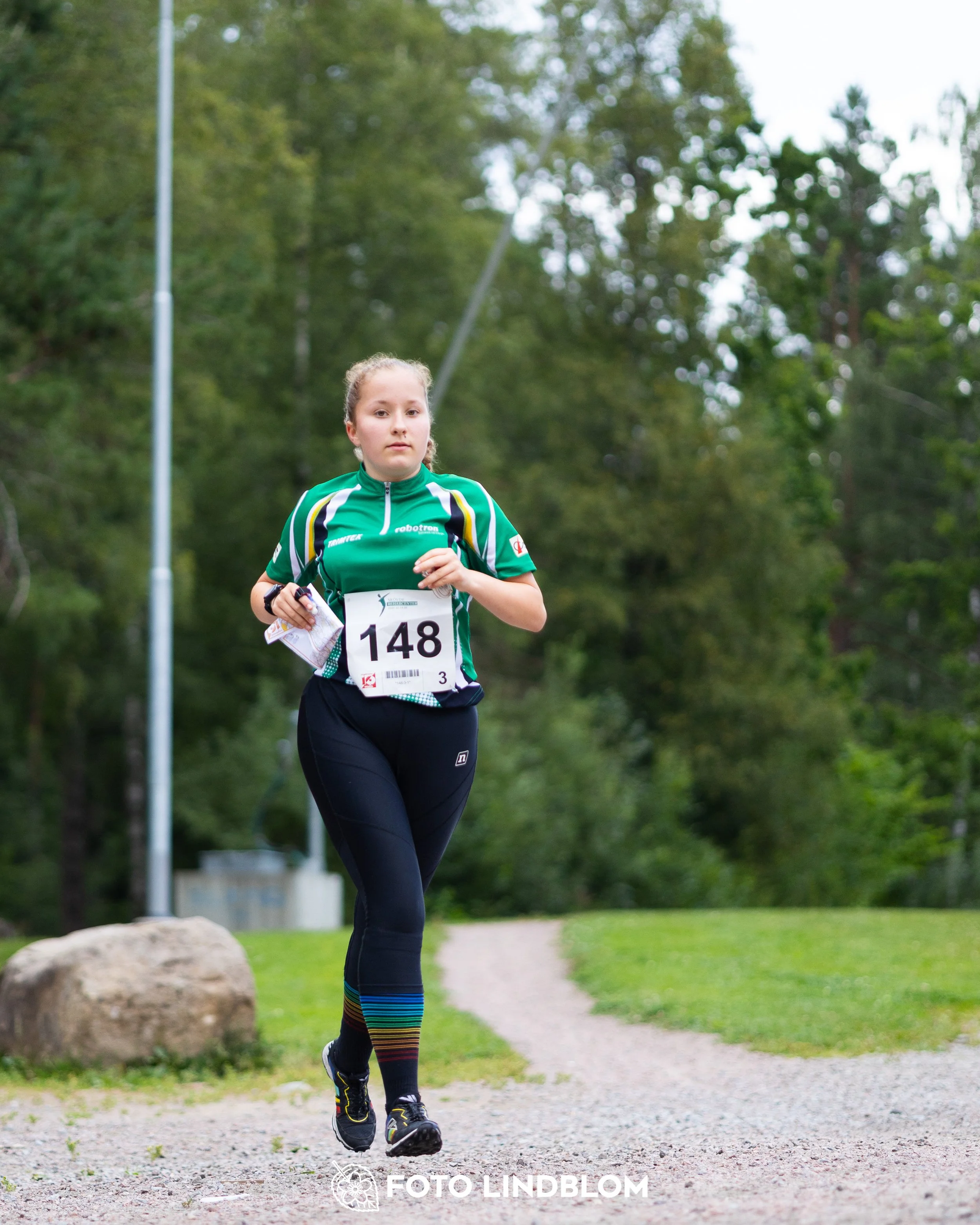 A picture from the youth 10 mila orienteering competition taken by Foto Lindblom
