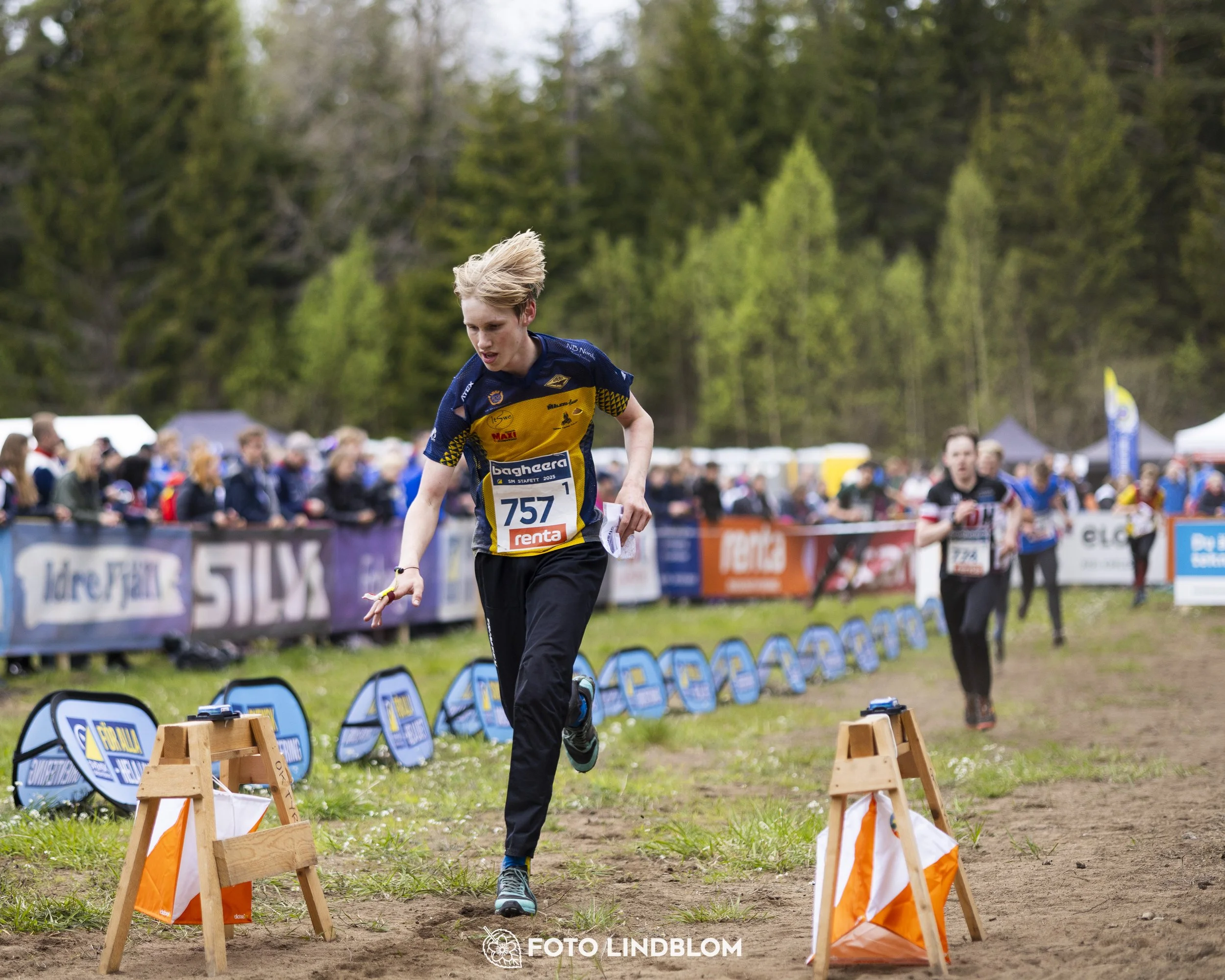 A picture from the Swedish national championship in relay orienteering
