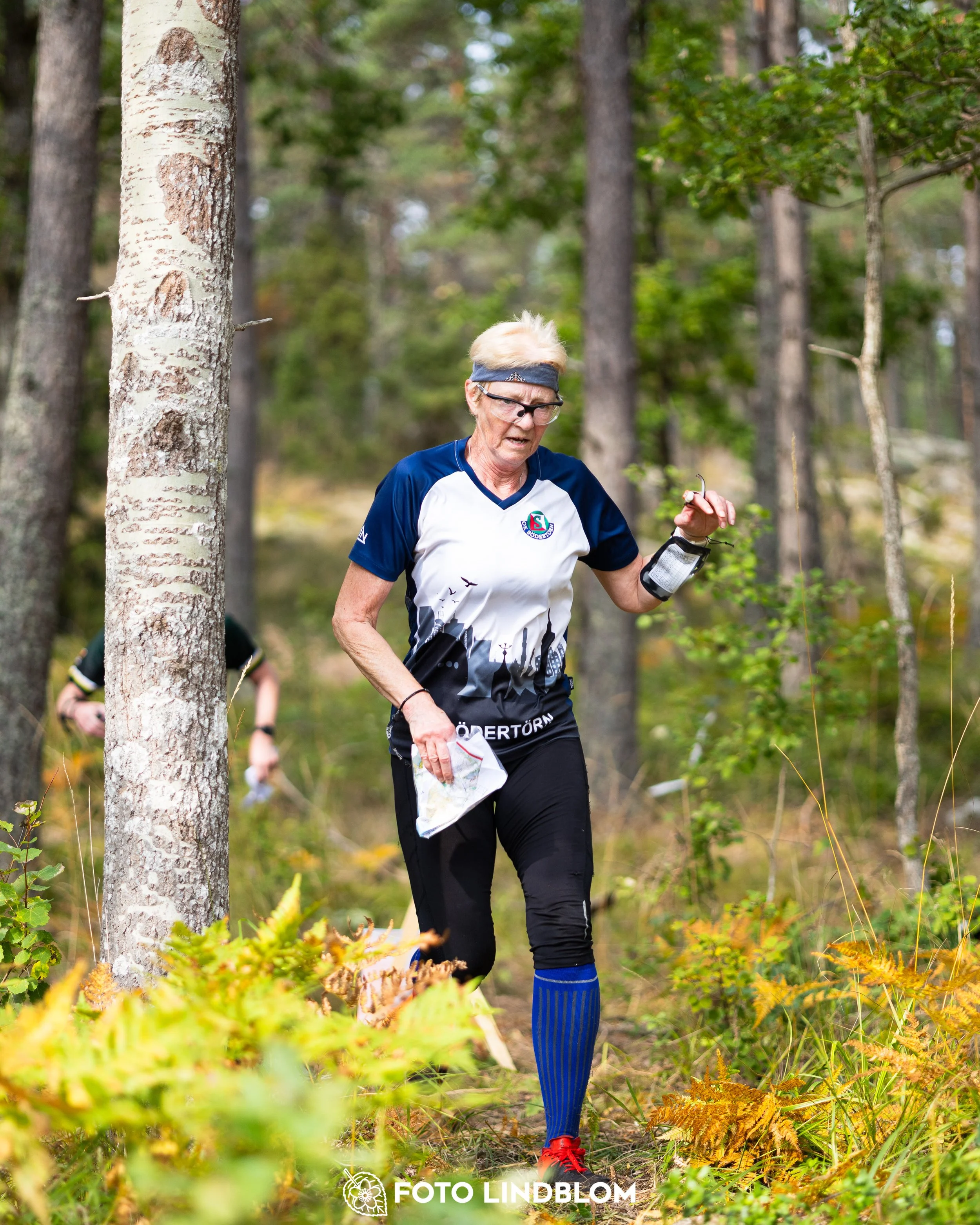 A picture from the Stockholm district championship in middle distance orienteering taken by Foto Lindblom