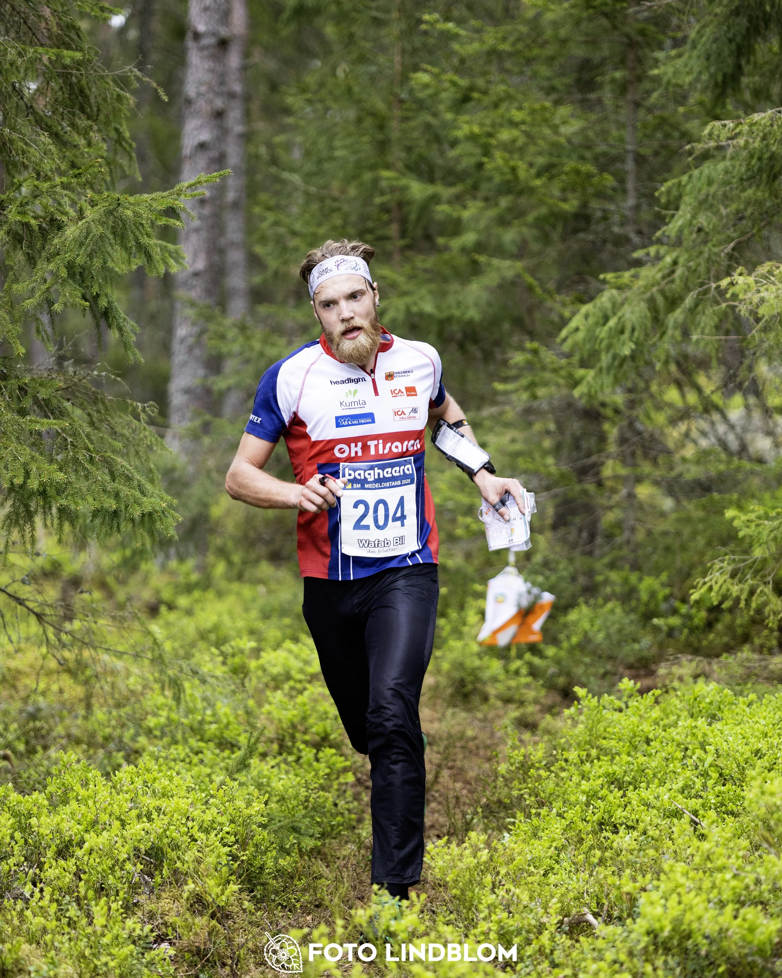 A picture from the Swedish national championship in middle distance orienteering and Swedish league race