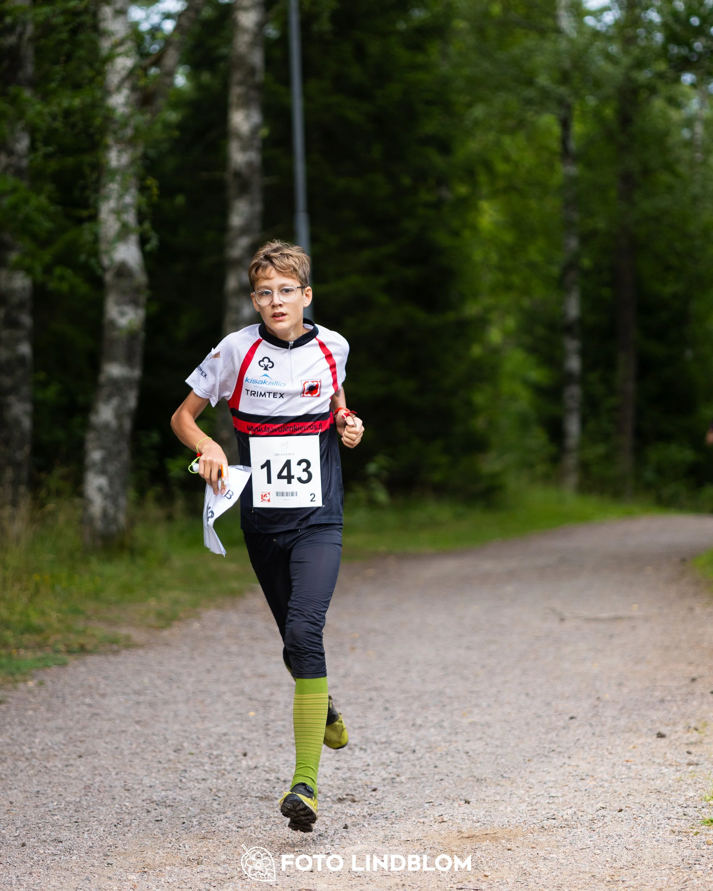 A picture from the youth 10 mila orienteering competition taken by Foto Lindblom
