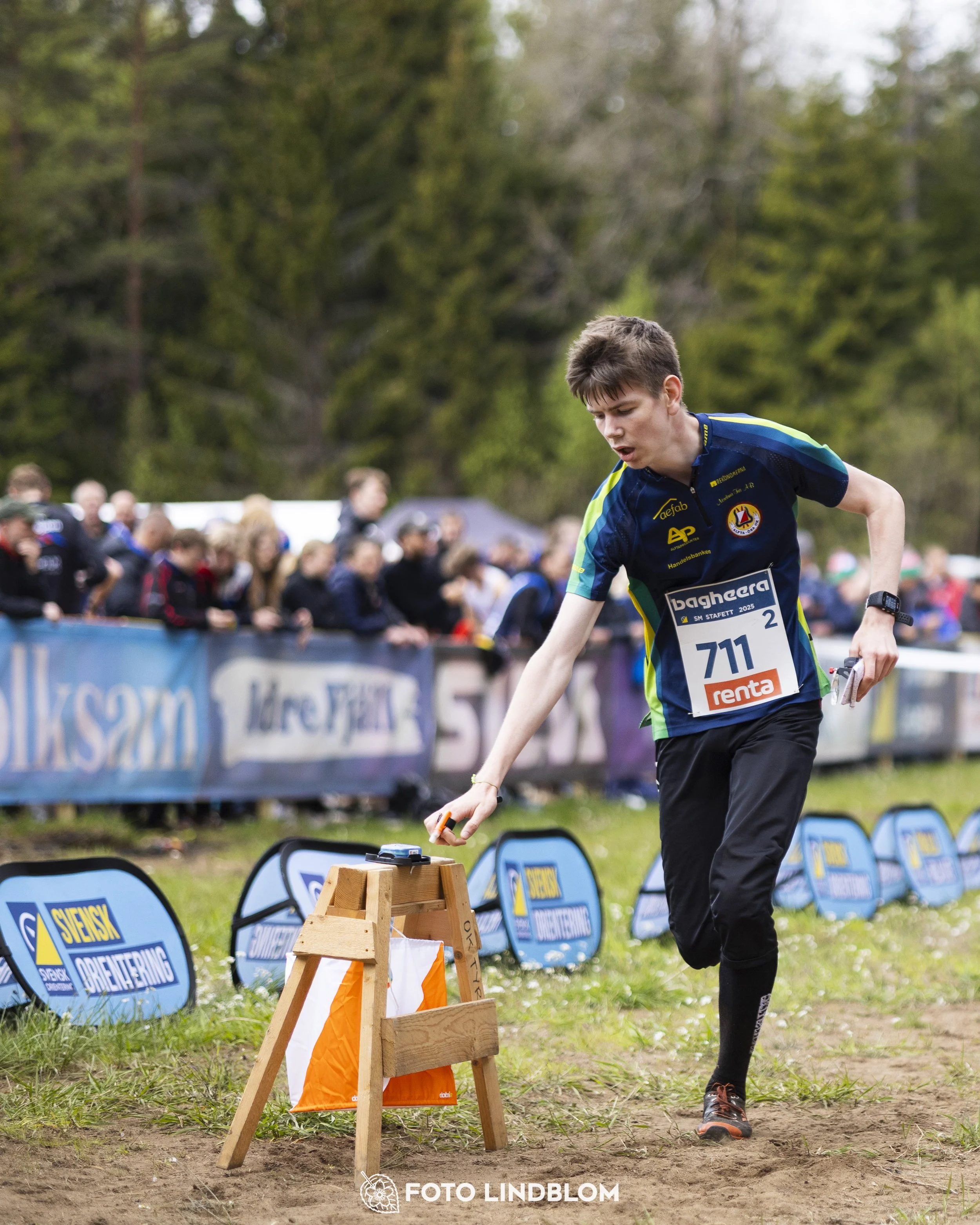 A picture from the Swedish national championship in relay orienteering