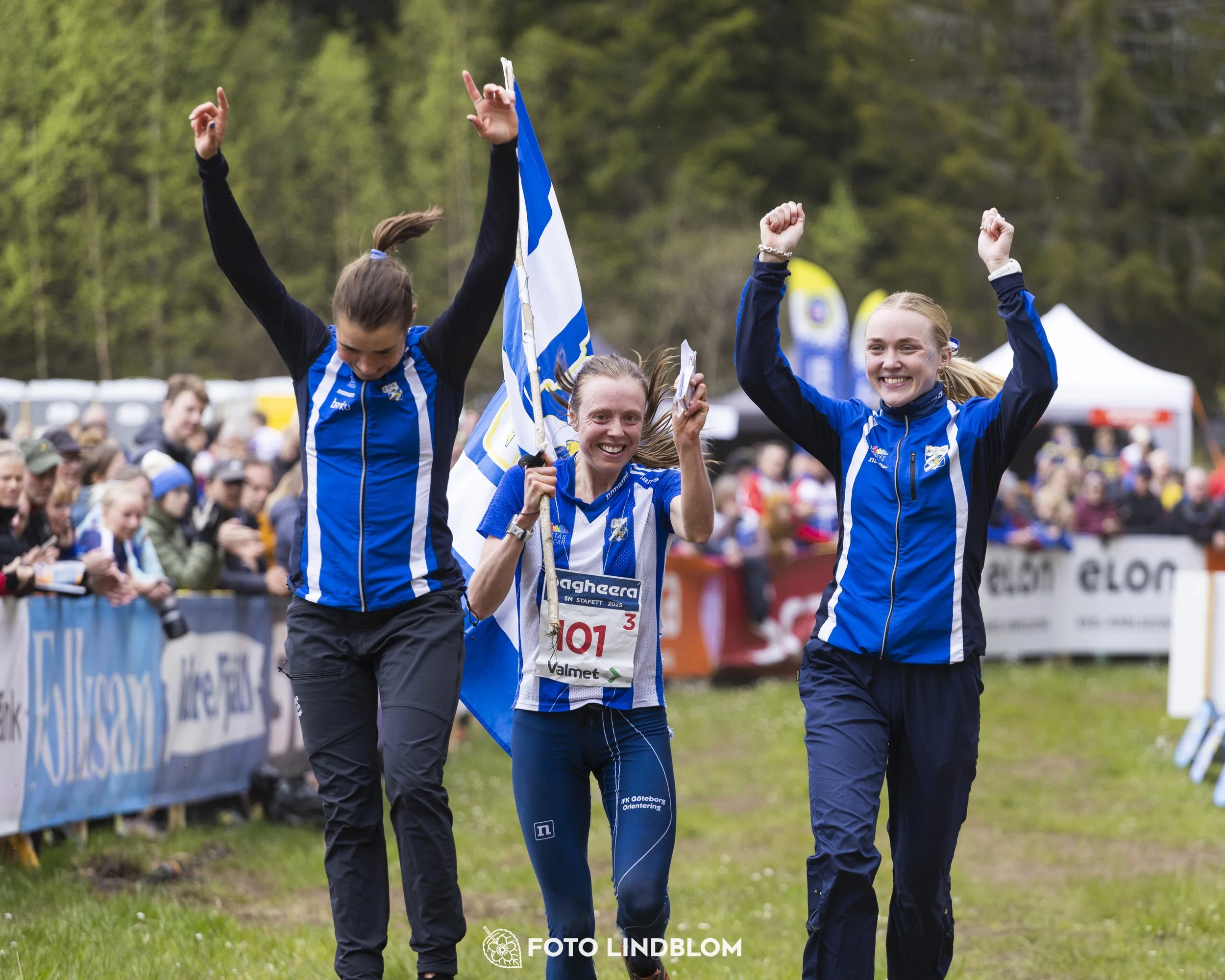A picture from the Swedish national championship in relay orienteering