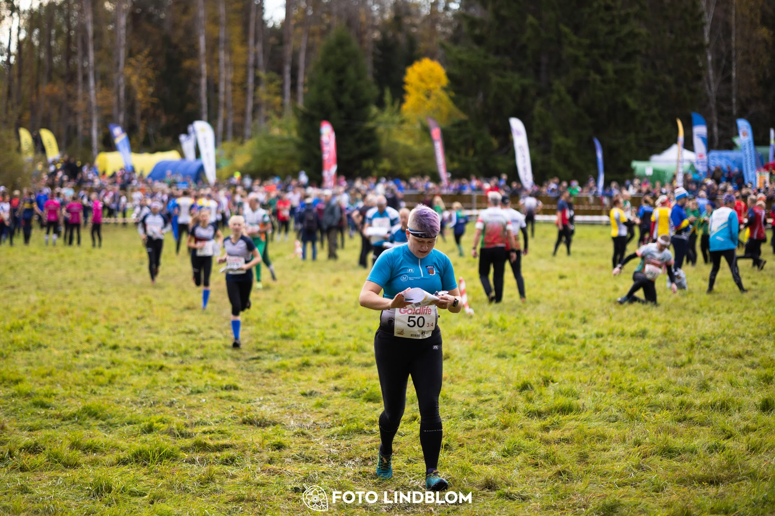 A picture from the 25-Manna orienteering event taken by Foto Lindblom