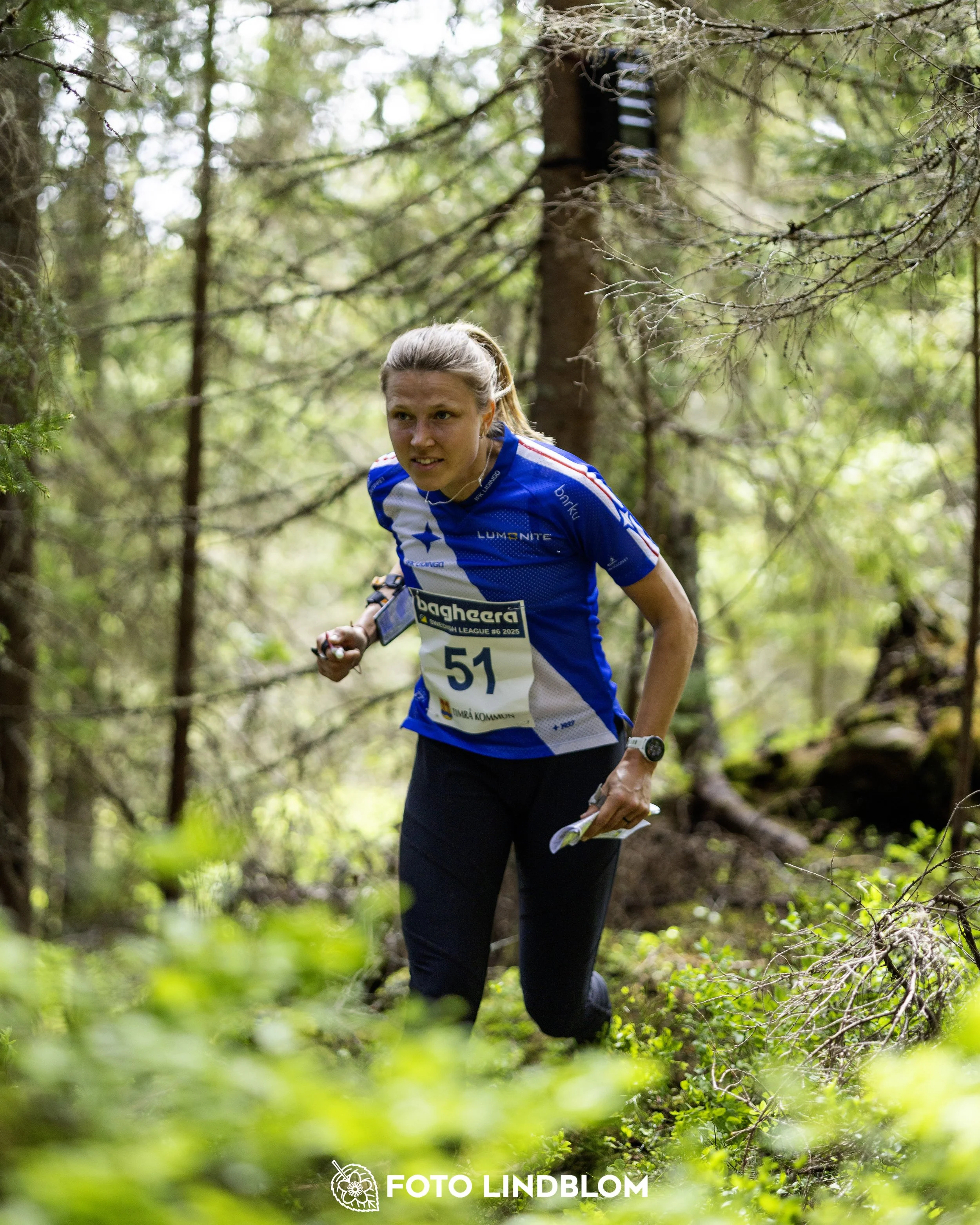 A picture from the seventh stage of the Swedish League orienteering competition
