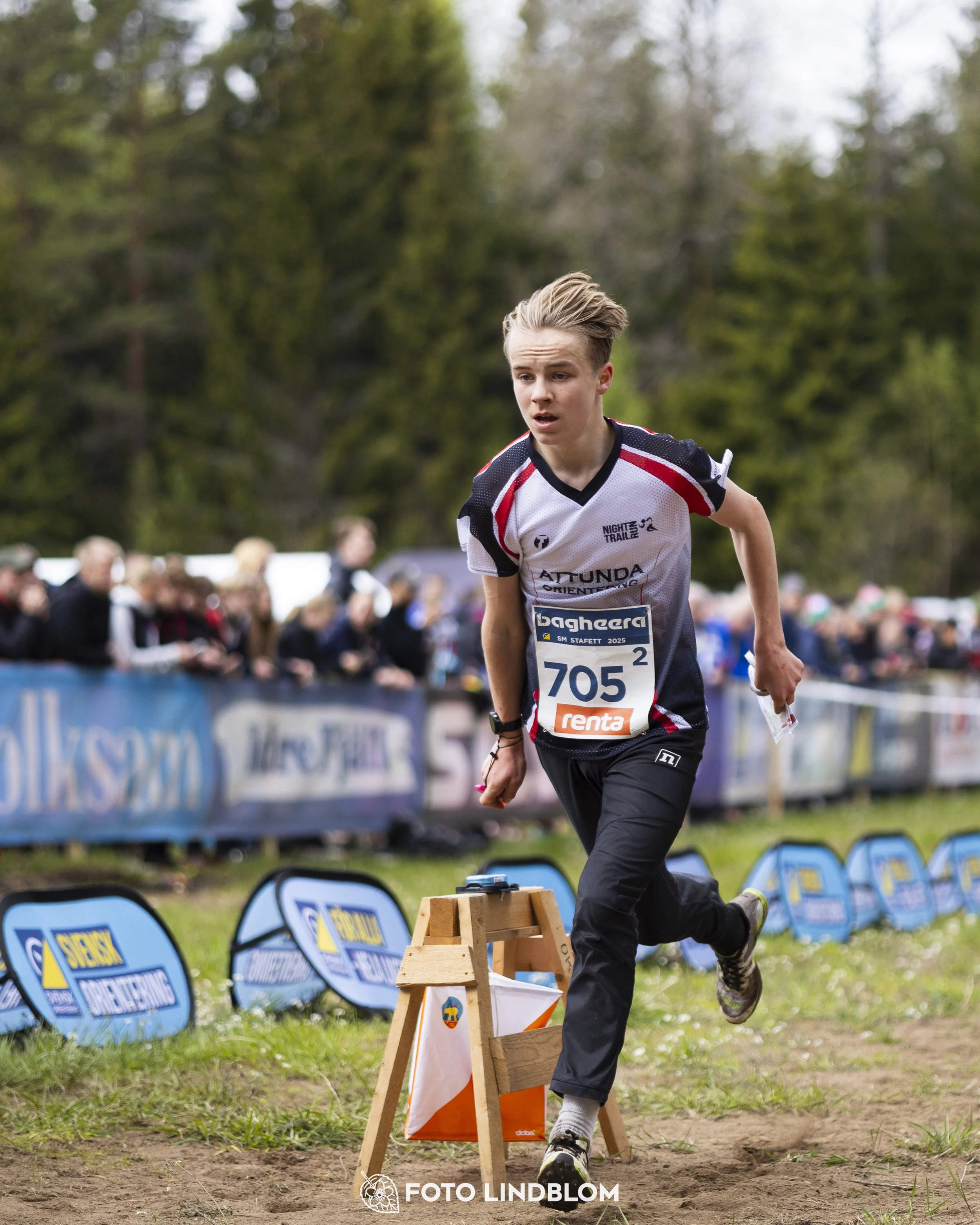 A picture from the Swedish national championship in relay orienteering
