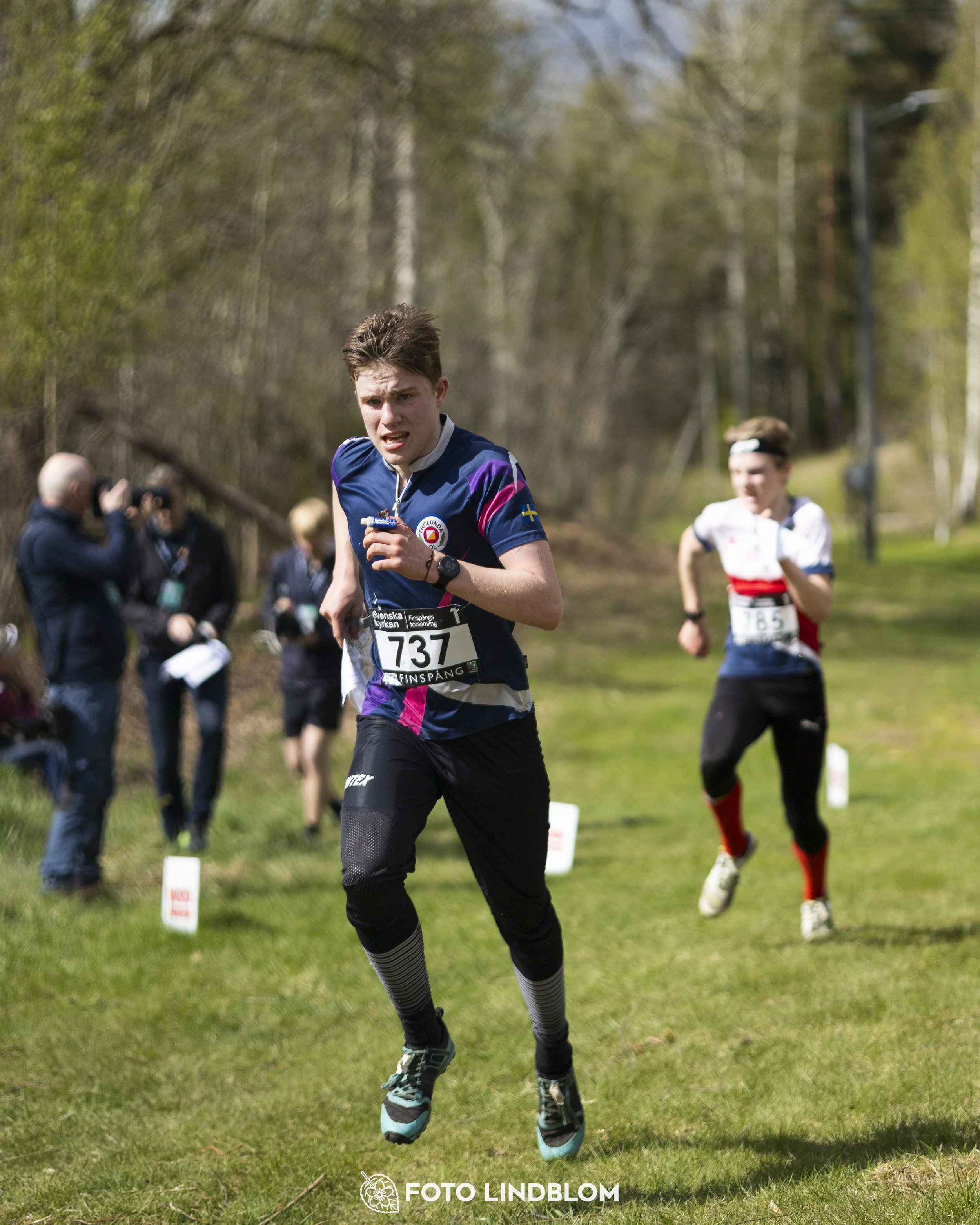 A picture from the youth relay at 10-Mila orienteering competition