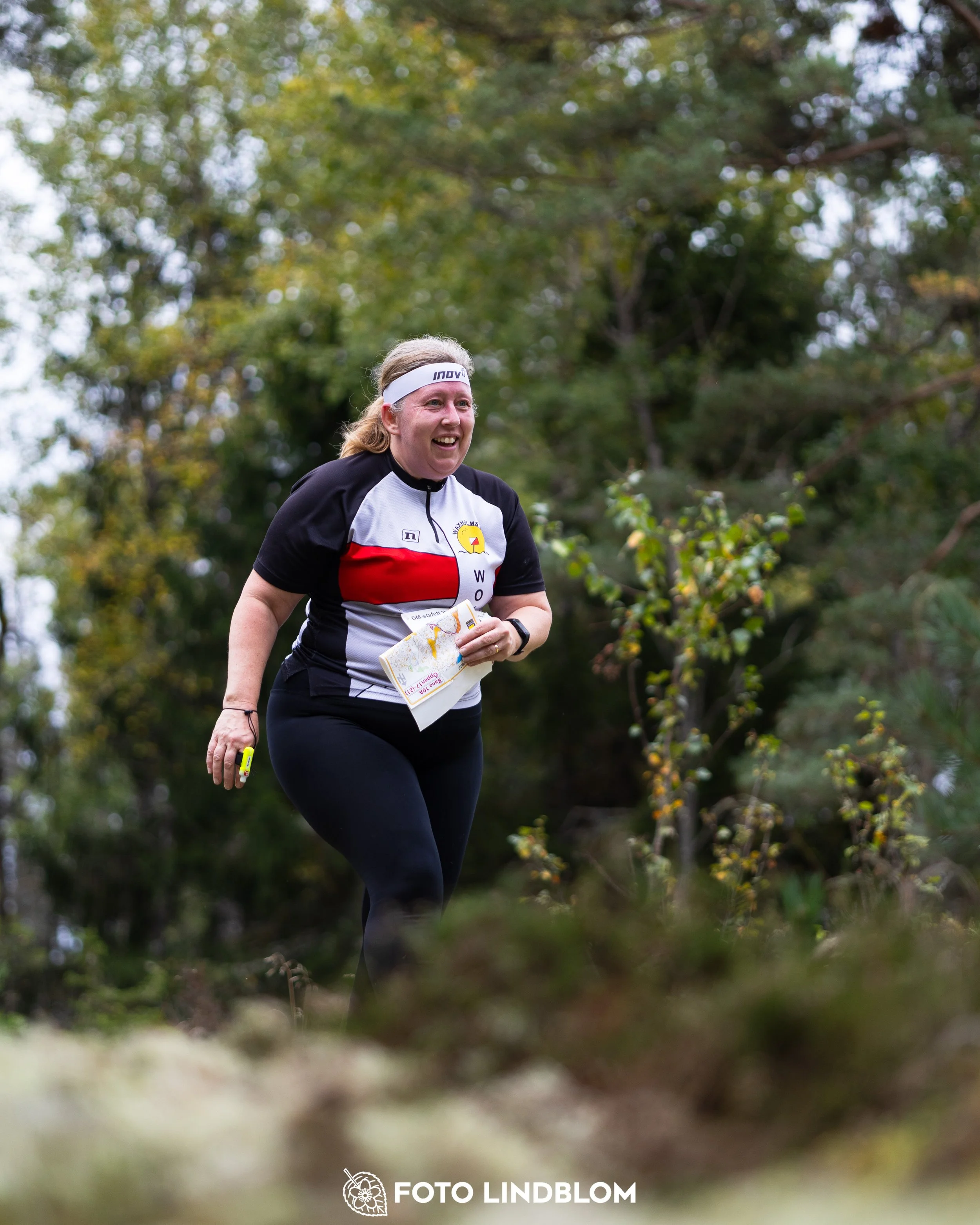A picture from the Stockholm district championship in relay orienteering taken by Foto Lindblom