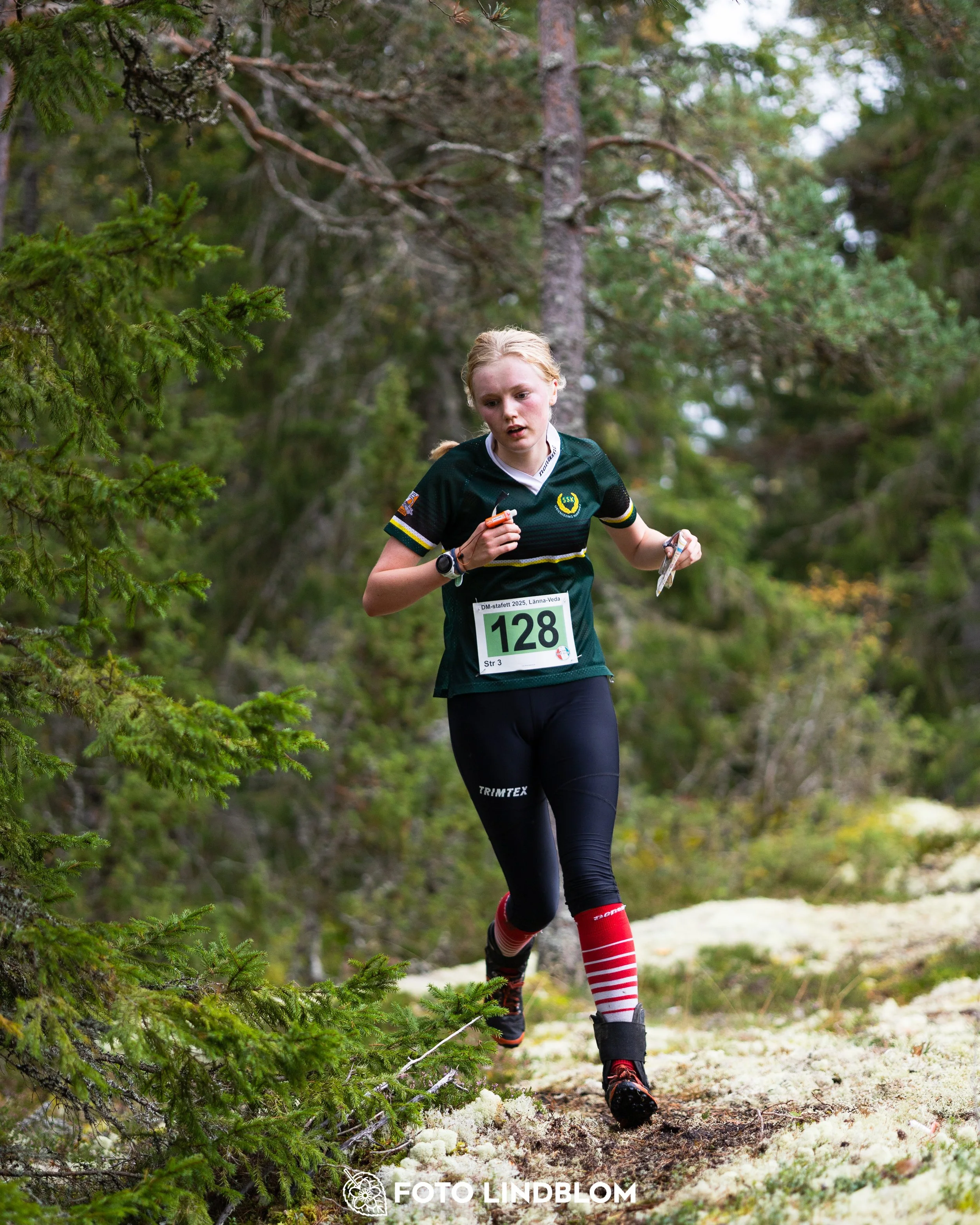 A picture from the Stockholm district championship in relay orienteering taken by Foto Lindblom