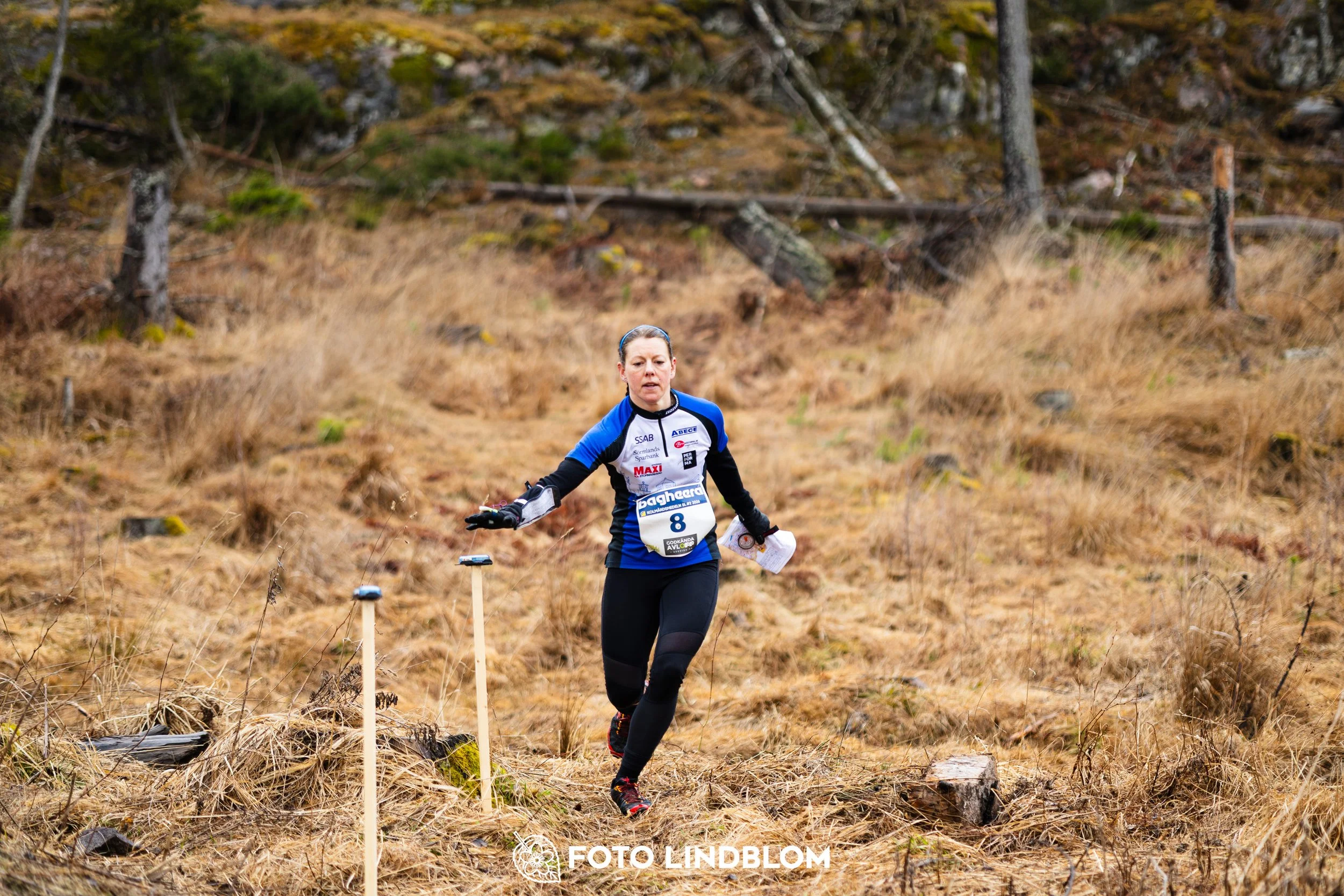 A moment captured during the Swedish League orienteering competition in Kolmården 2026 by Foto Lindblom.
