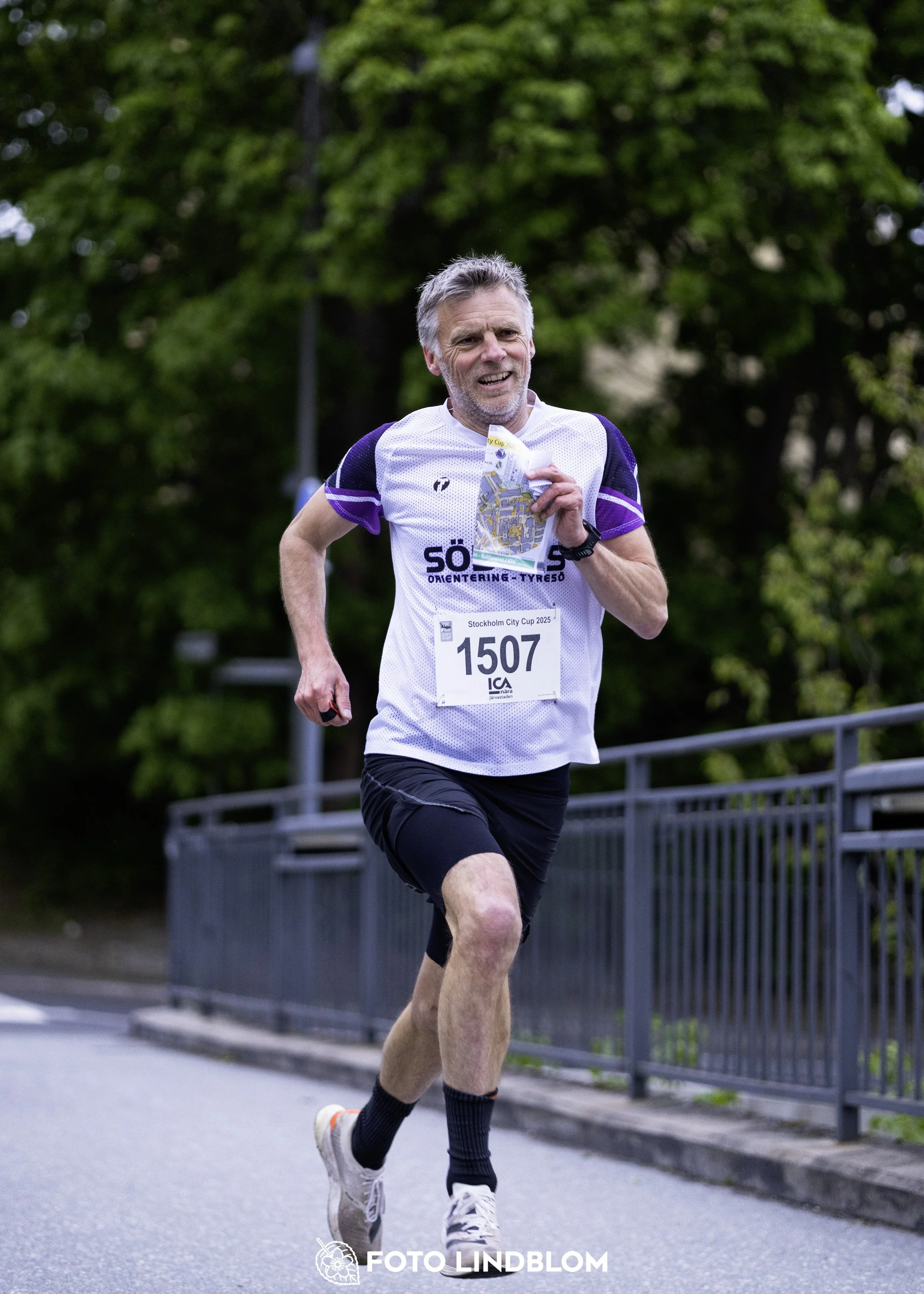 A picture from the secund stage of the Stockholm City Cup sprint orienteering competition