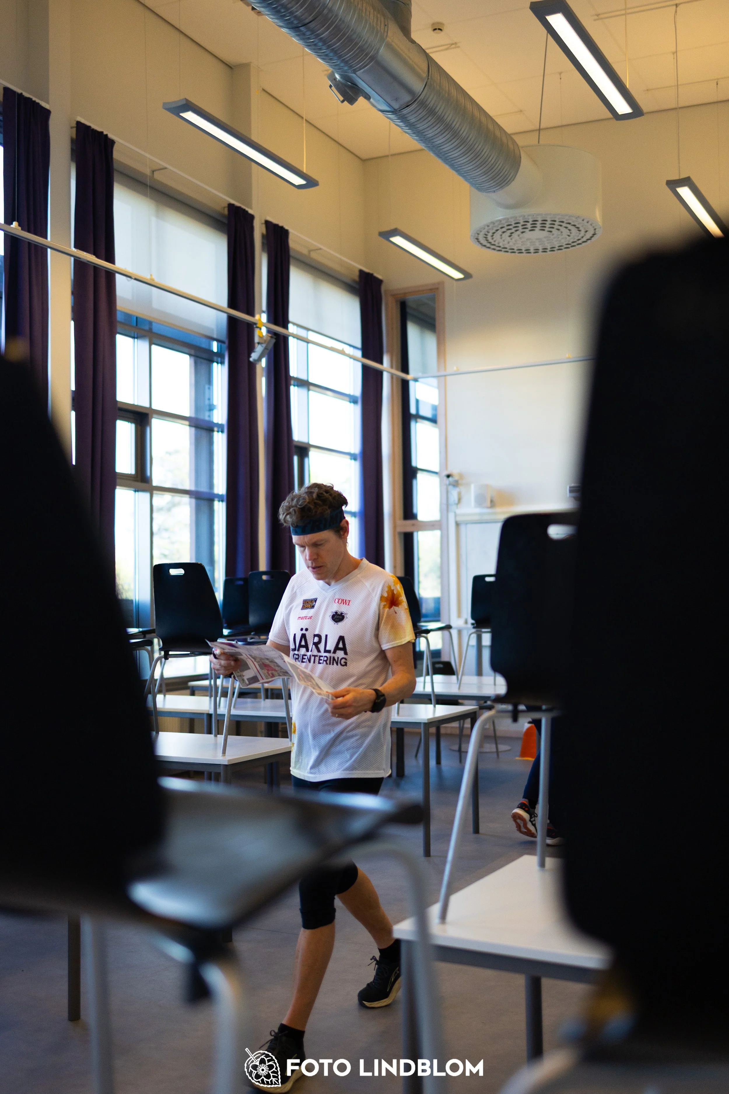 A picture from the indoor orienteering event TMOK Indoor taken by Foto Lindblom