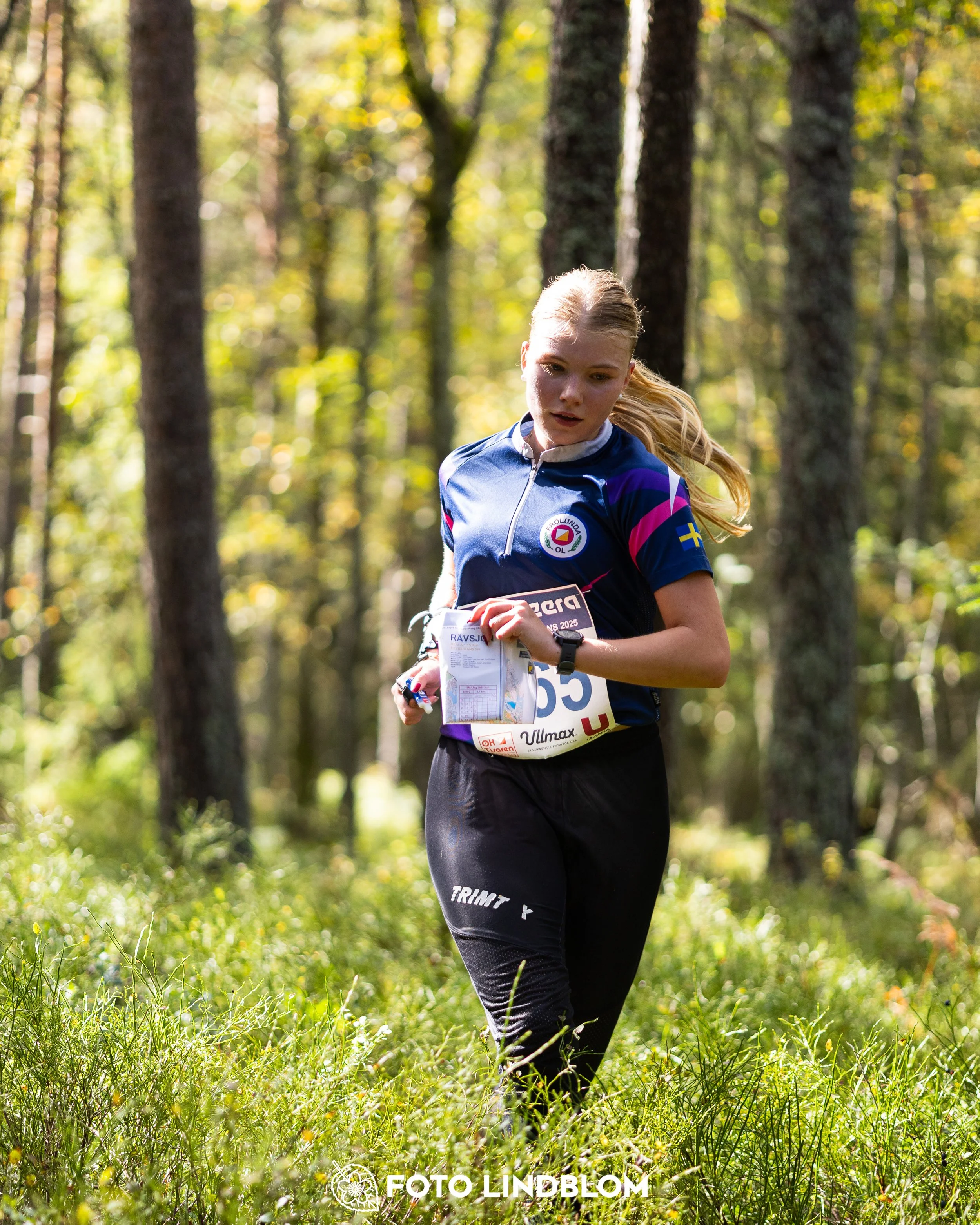 A picture from the Swedish national championship in long distance orienteering and Swedish league race taken by Foto Lindblom
