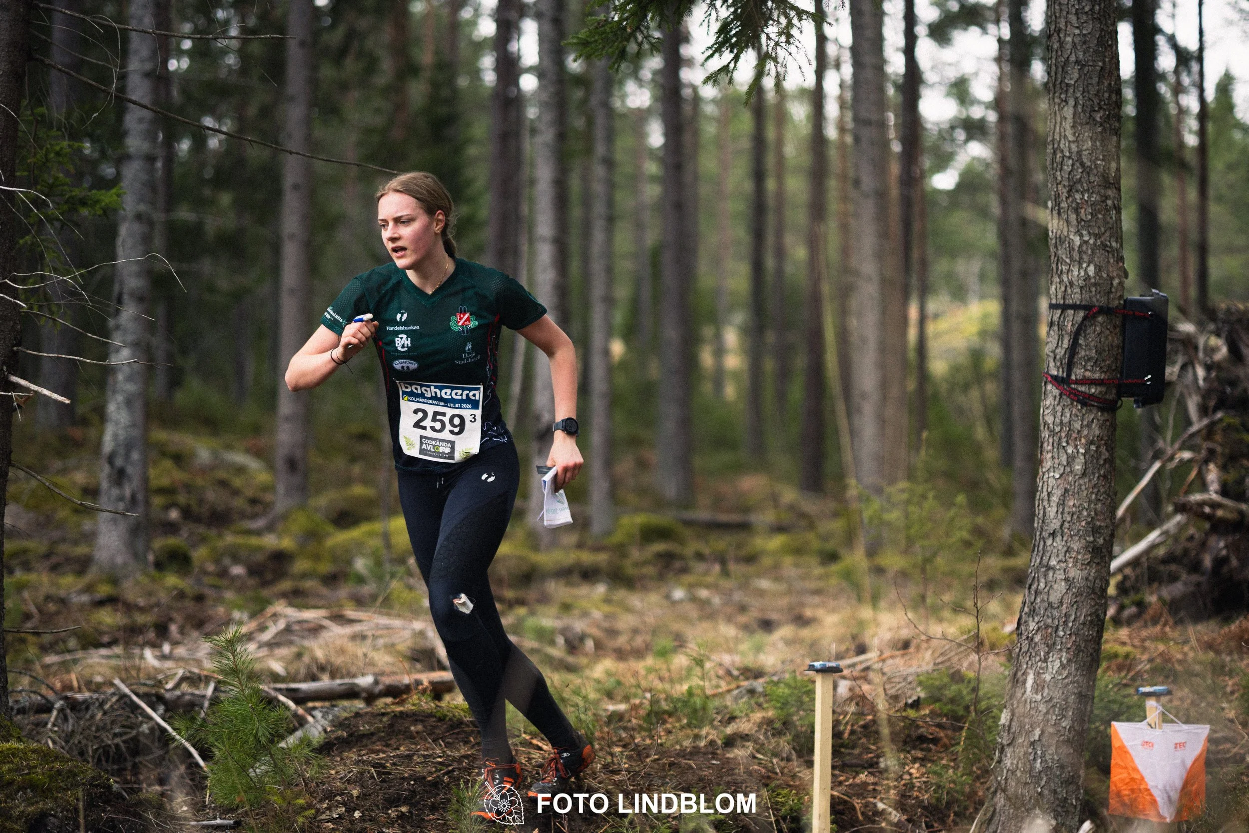 A photo from Kolmårdskavlen during the Swedish relay league 2026, captured by Foto Lindblom.