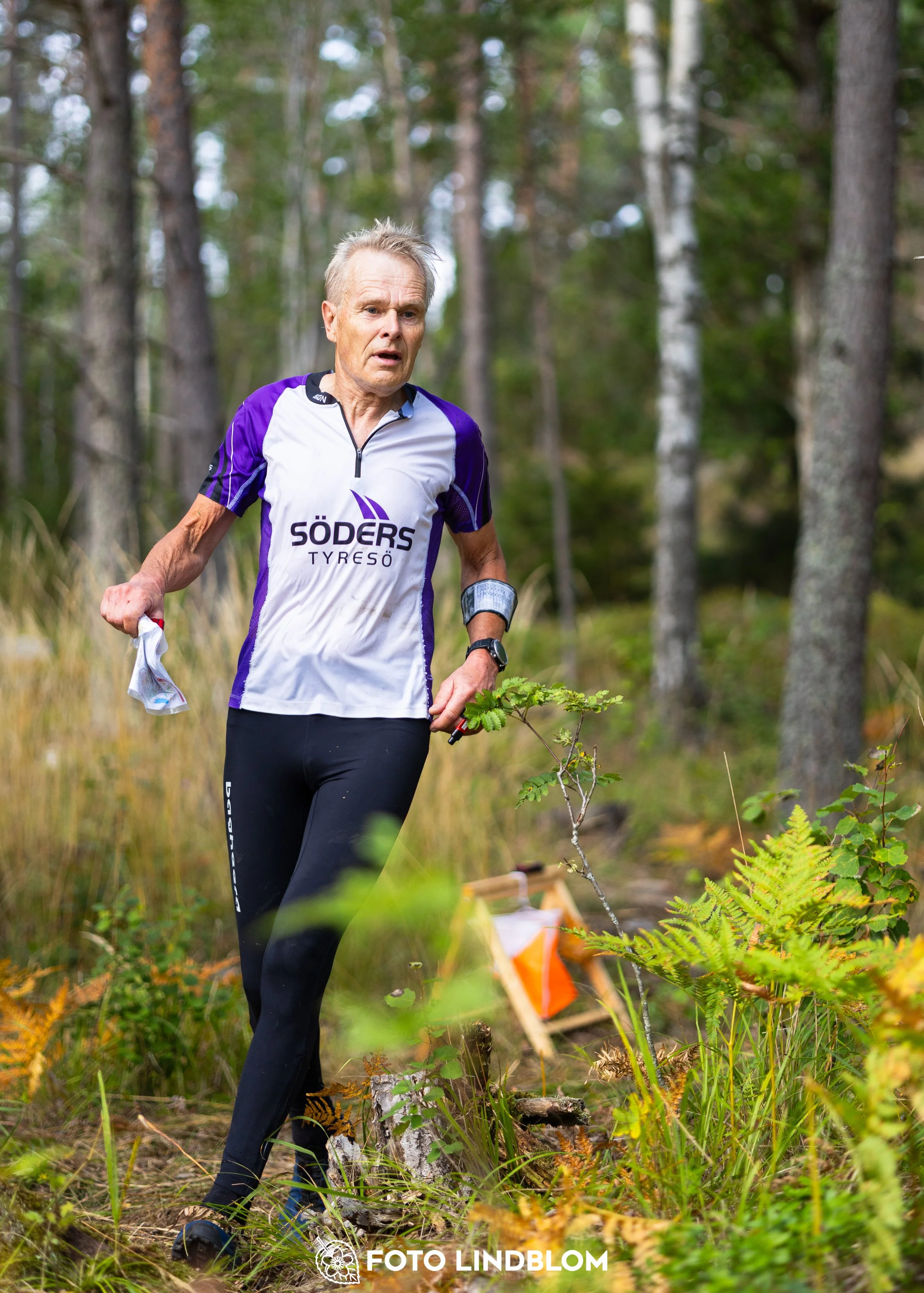 A picture from the Stockholm district championship in middle distance orienteering taken by Foto Lindblom